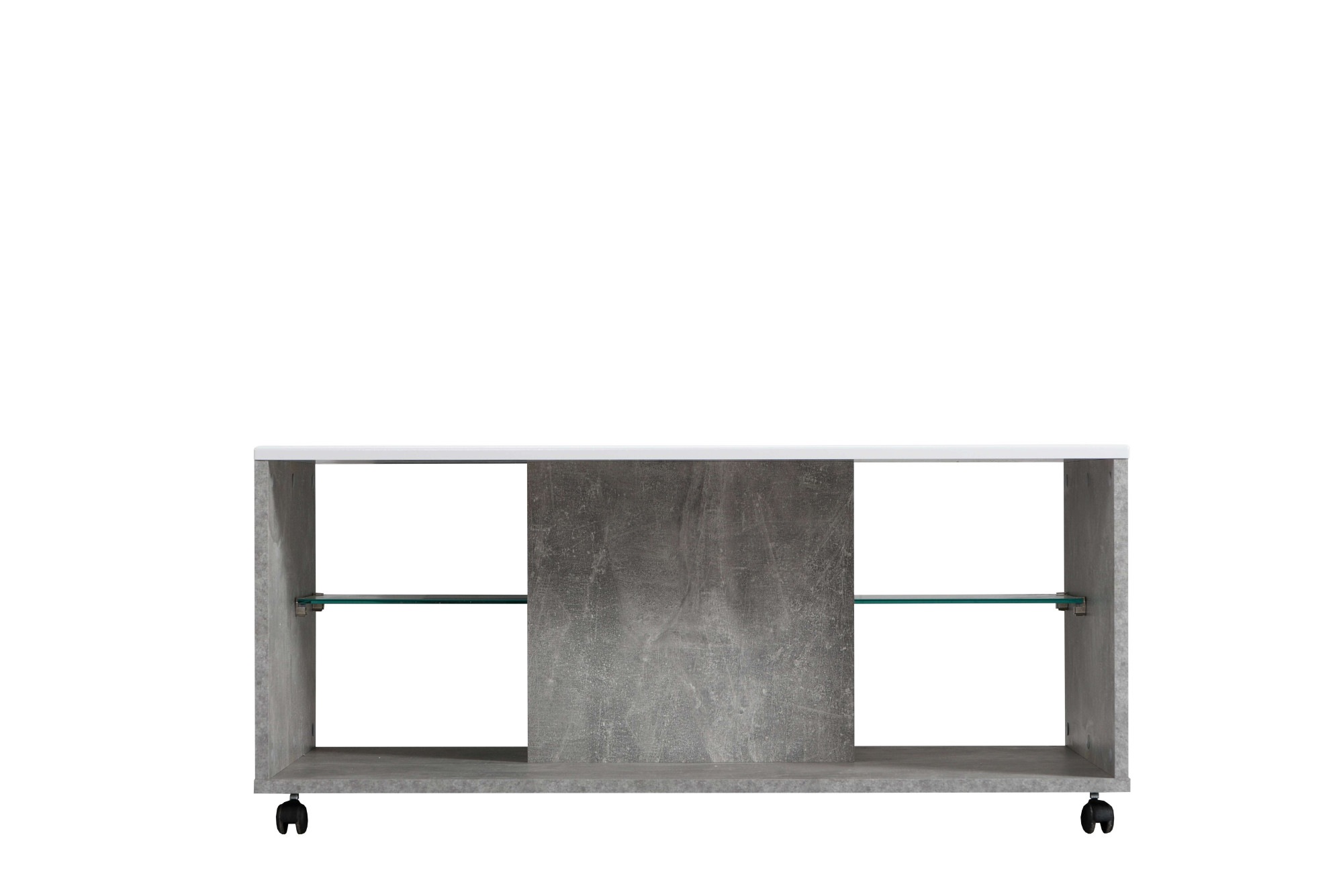 Home affaire Couchtisch »Bert Kaffetisch, 100 cm, in trendigen Farben, modern«, Hochglanzplatte, mit Rollen