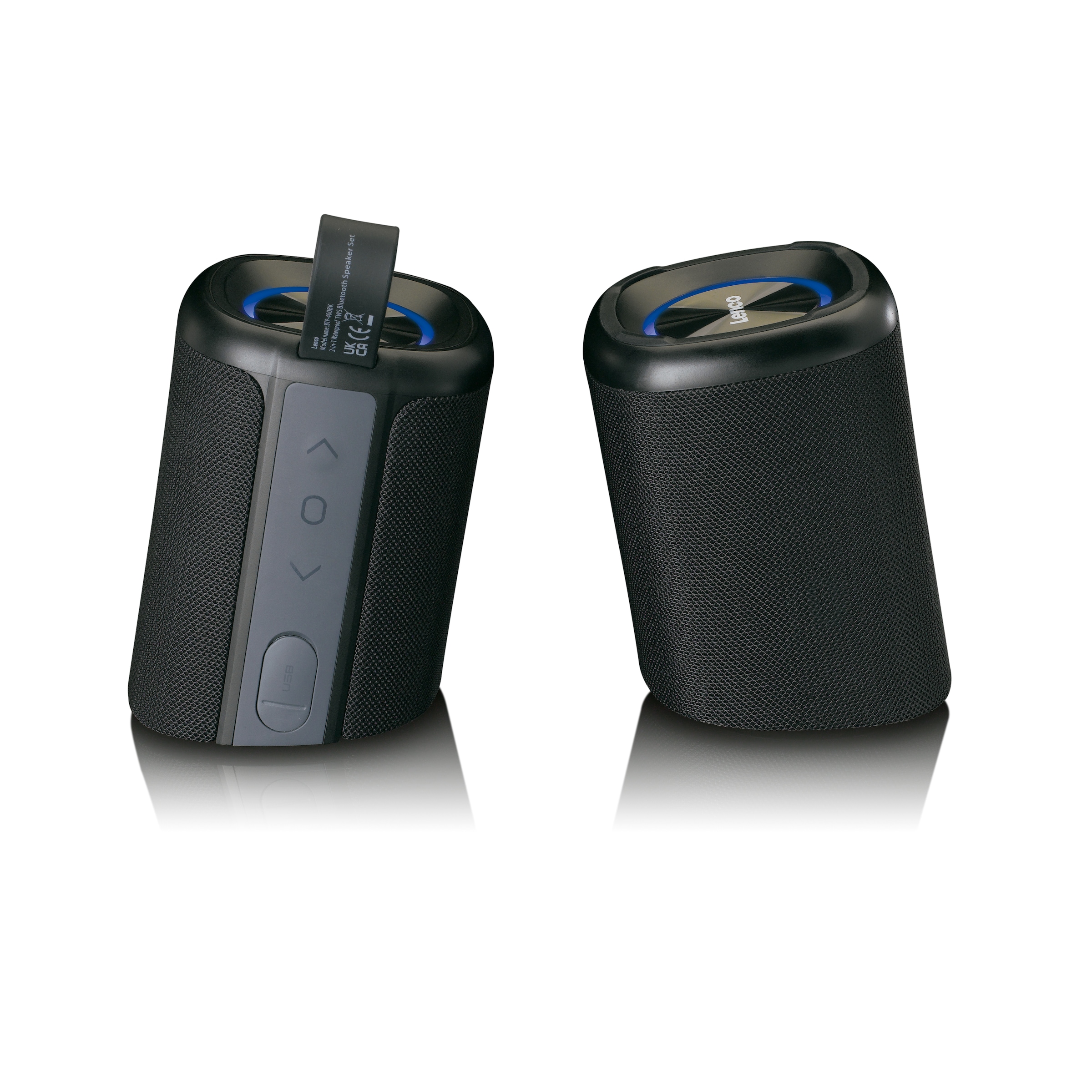 Lenco Bluetooth-Lautsprecher »BTP-400BK«, 2-in-1 Design, wasserdicht (IPX7)