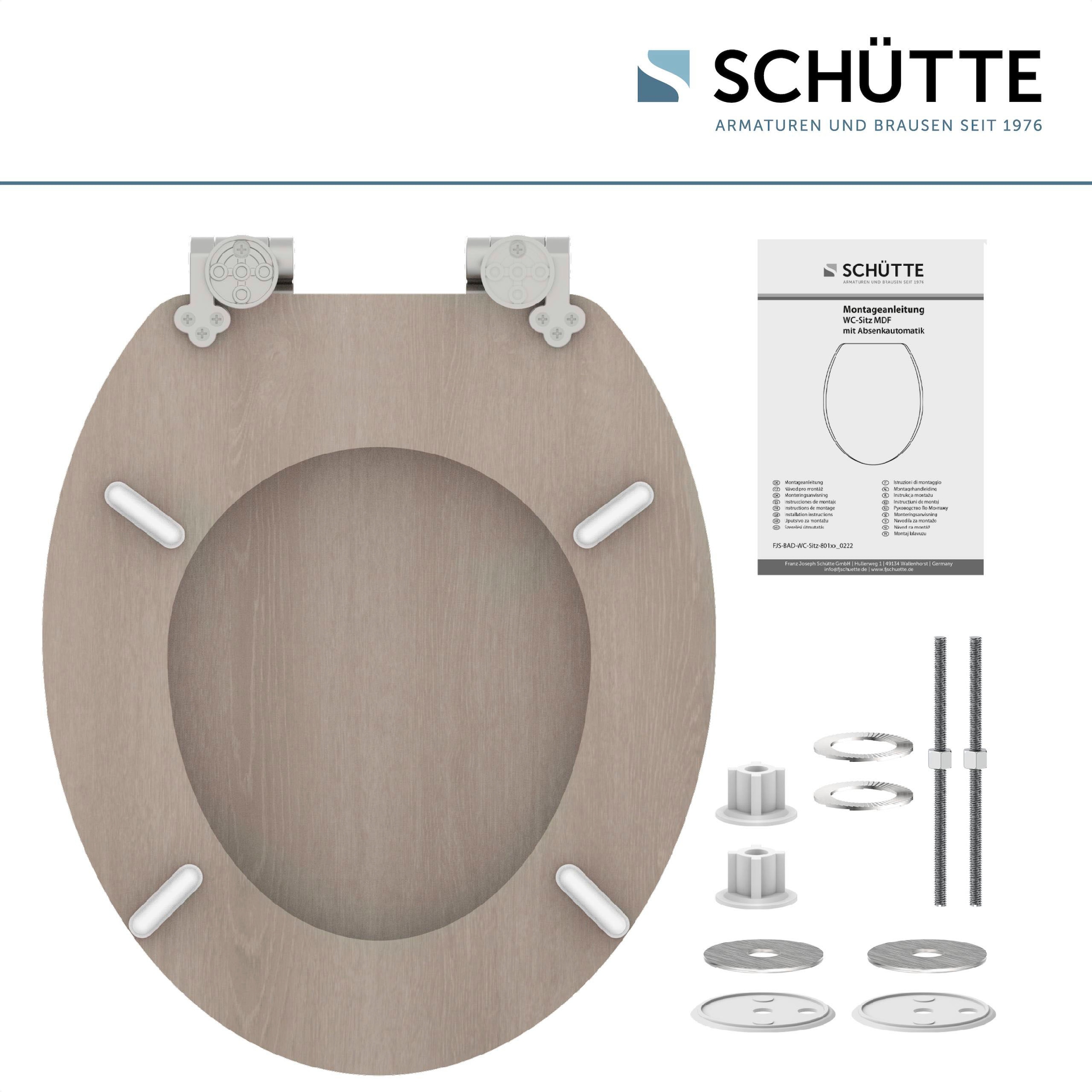 Schütte WC-Sitz »MODERN WOOD« Toilettendeckel, mit Absenkautomatik