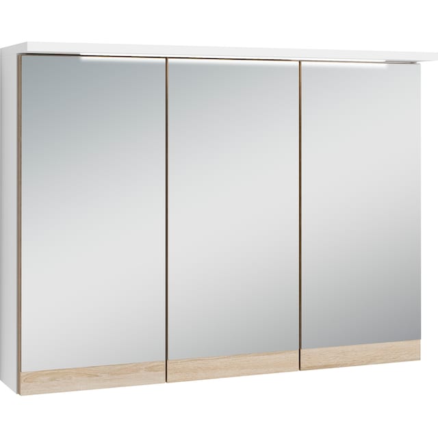 byLIVING Spiegelschrank »Marino«, Breite 80 cm, mit soft close Türen,  inklusive LED Beleuchtung mit 3 Jahren XXL Garantie