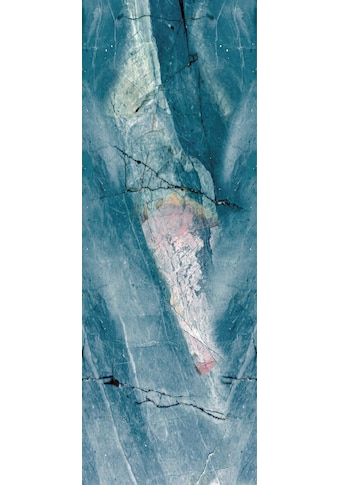 queence Vinyltapete »Marmor-Blau«, Steinoptik, 90 x 250 cm, selbstklebend kaufen