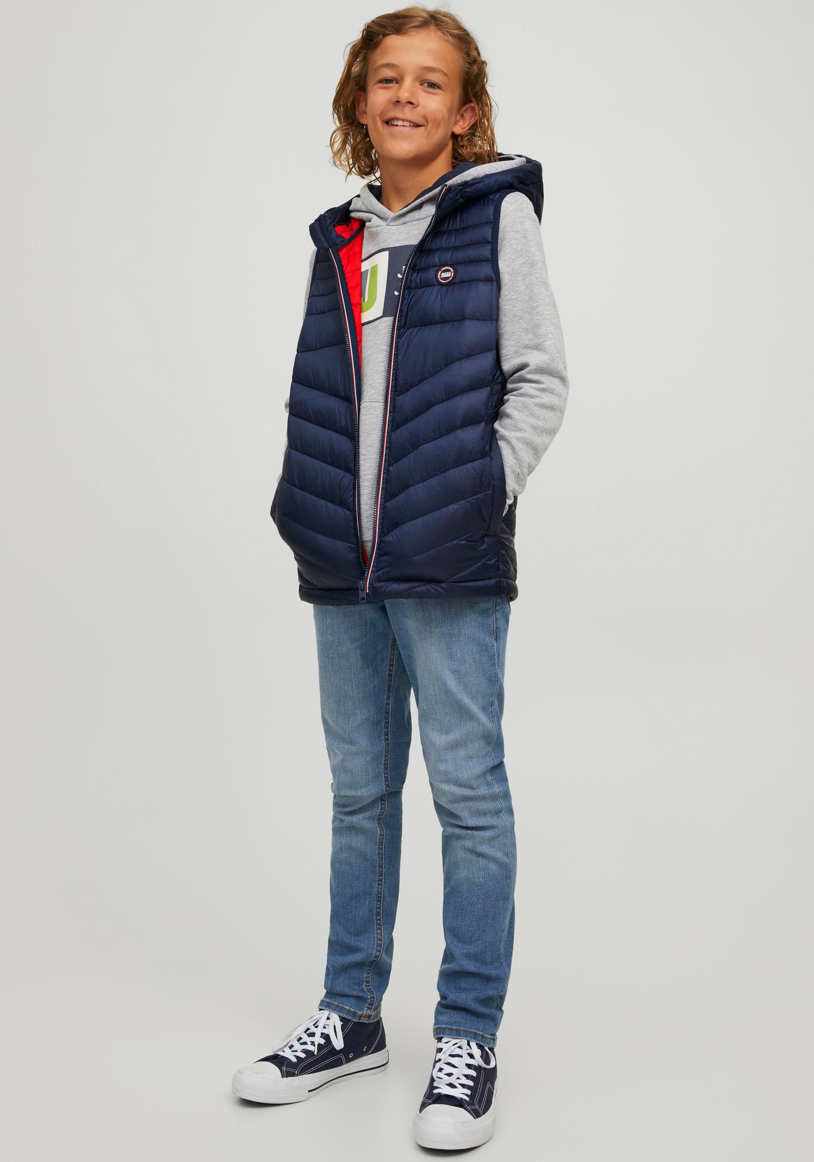 Jack & Jones Junior Steppweste »JJEHERO BODYWARMER HOOD NOOS JNR«