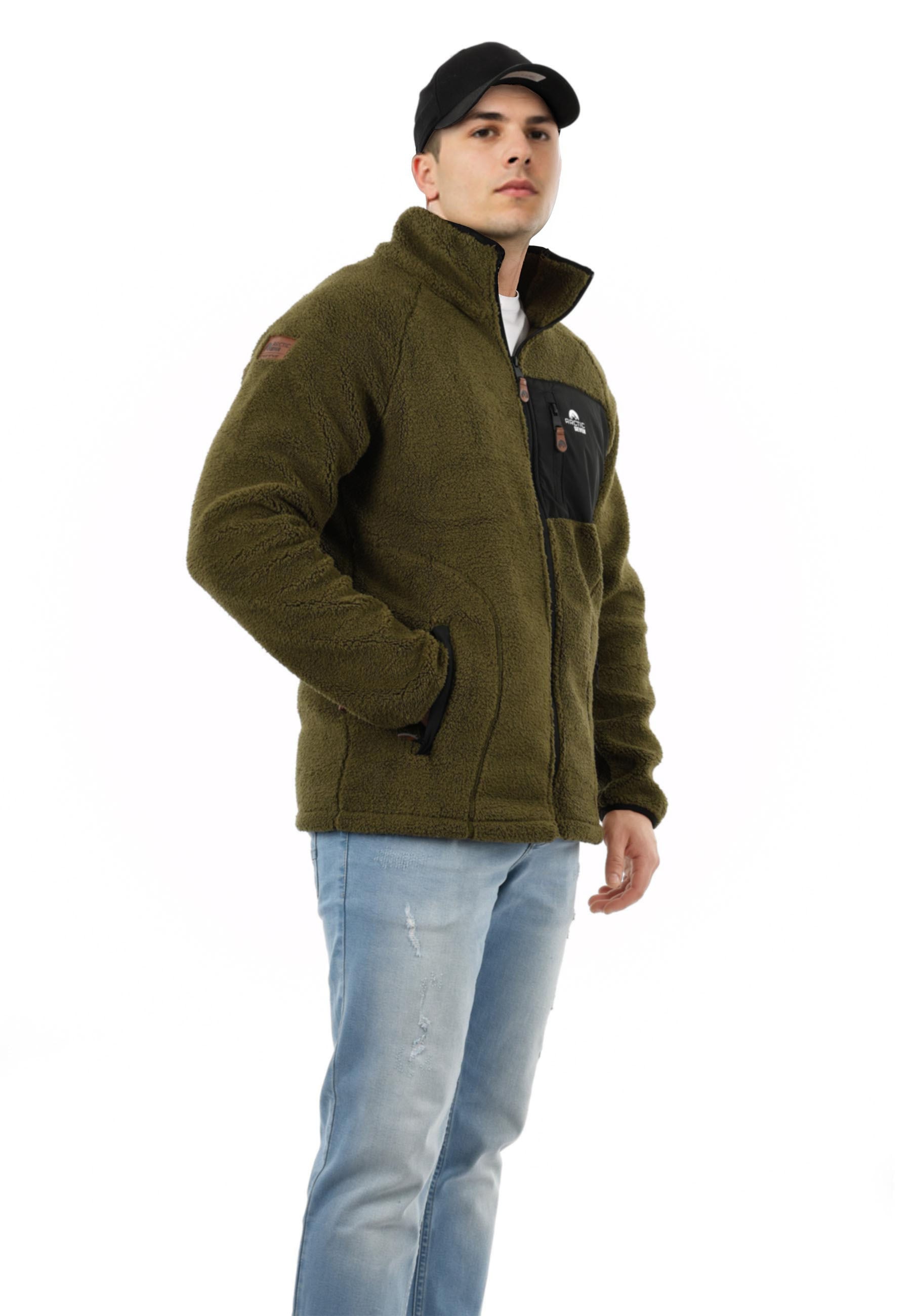Arctic Seven Fleecejacke »Arctic Seven Herren Sherpa Fleecejacke AS415«