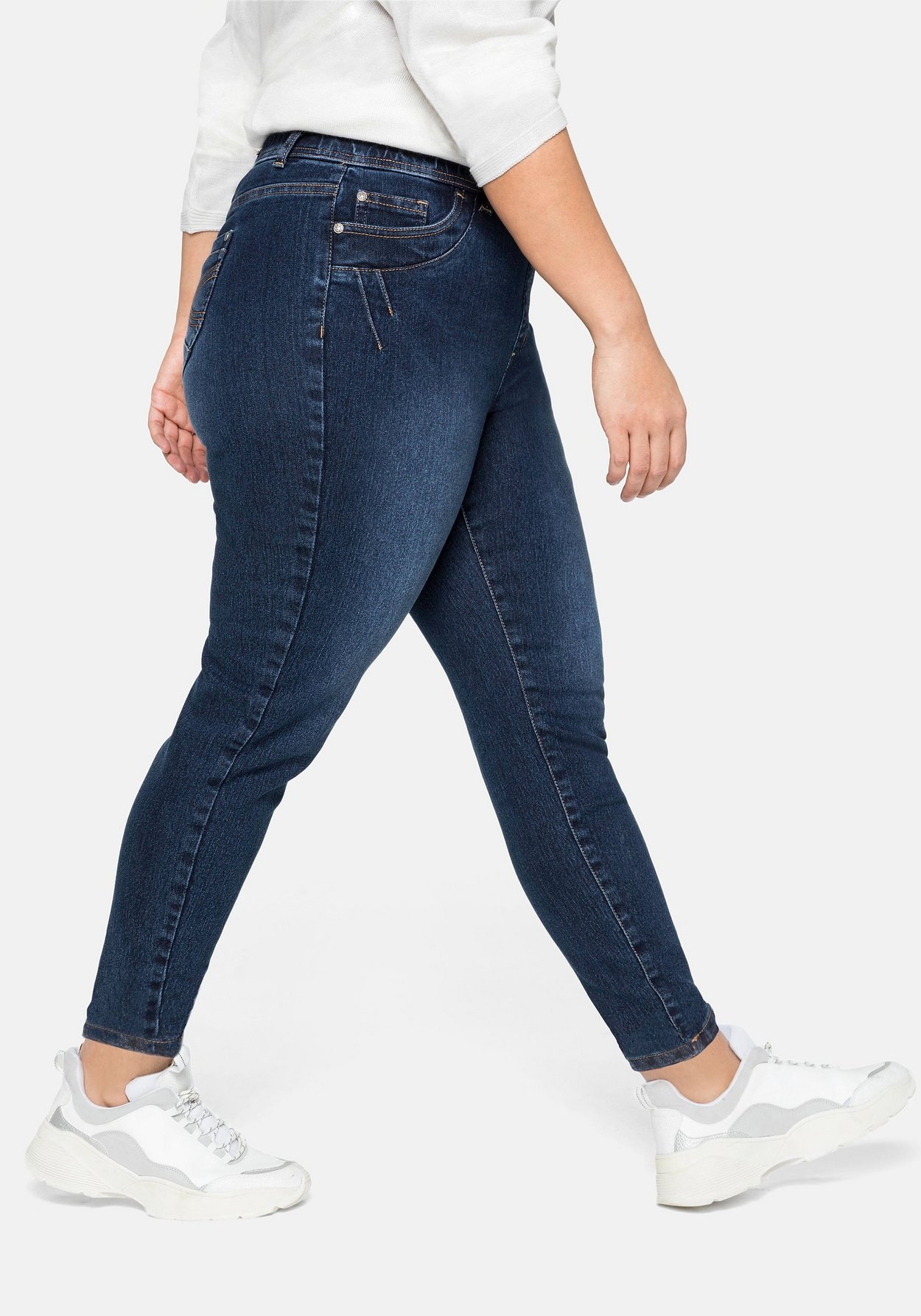 Sheego Stretch-Jeans »Jeggings mit Gummibund und Gürtelschlaufen«