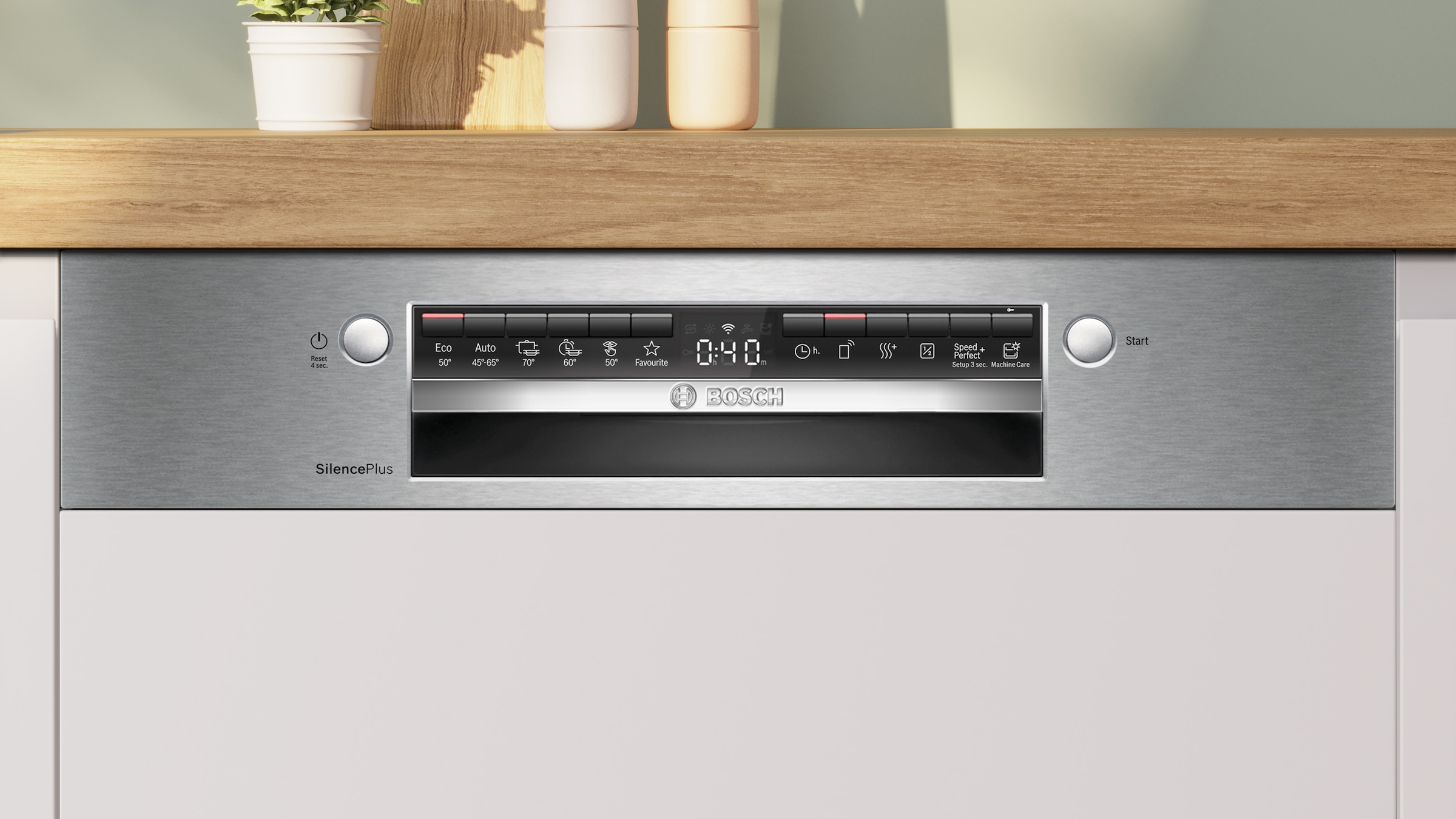 BOSCH teilintegrierbarer Geschirrspüler Serie 4 »SMI4EAS28E«, 13 Maßgedecke