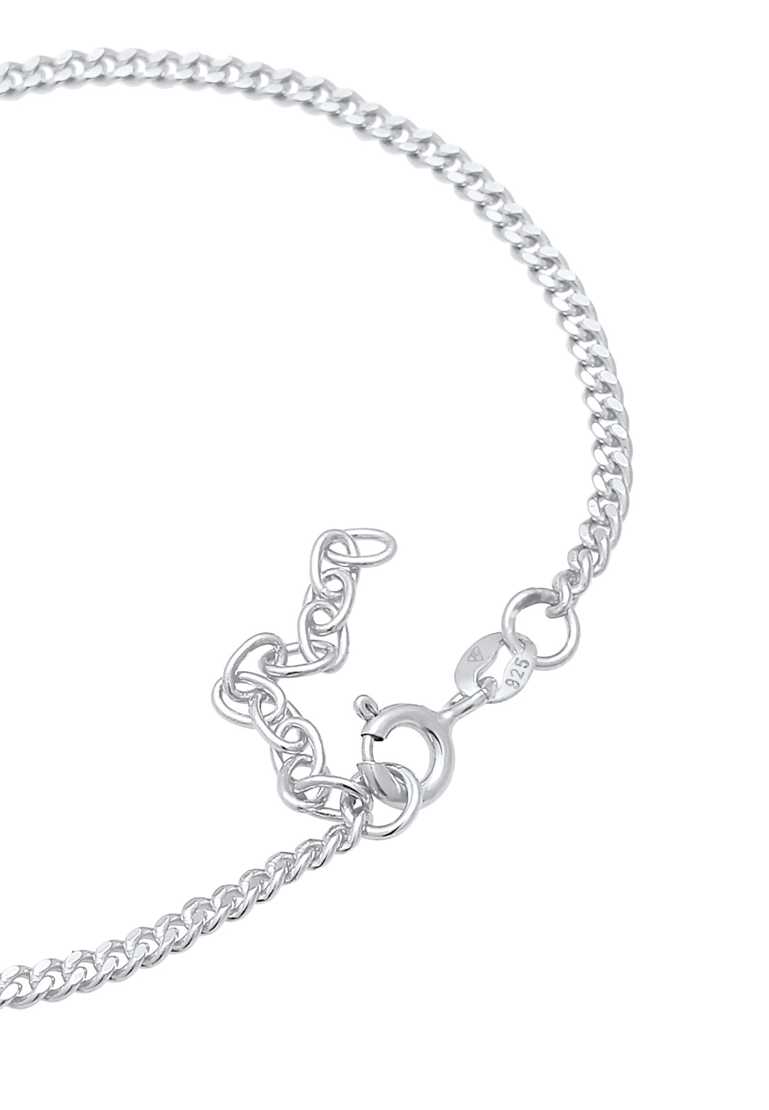 Elli Armkette »Armband Panzer Chunky Chain Zart Basic Massiv 925 Silber«
