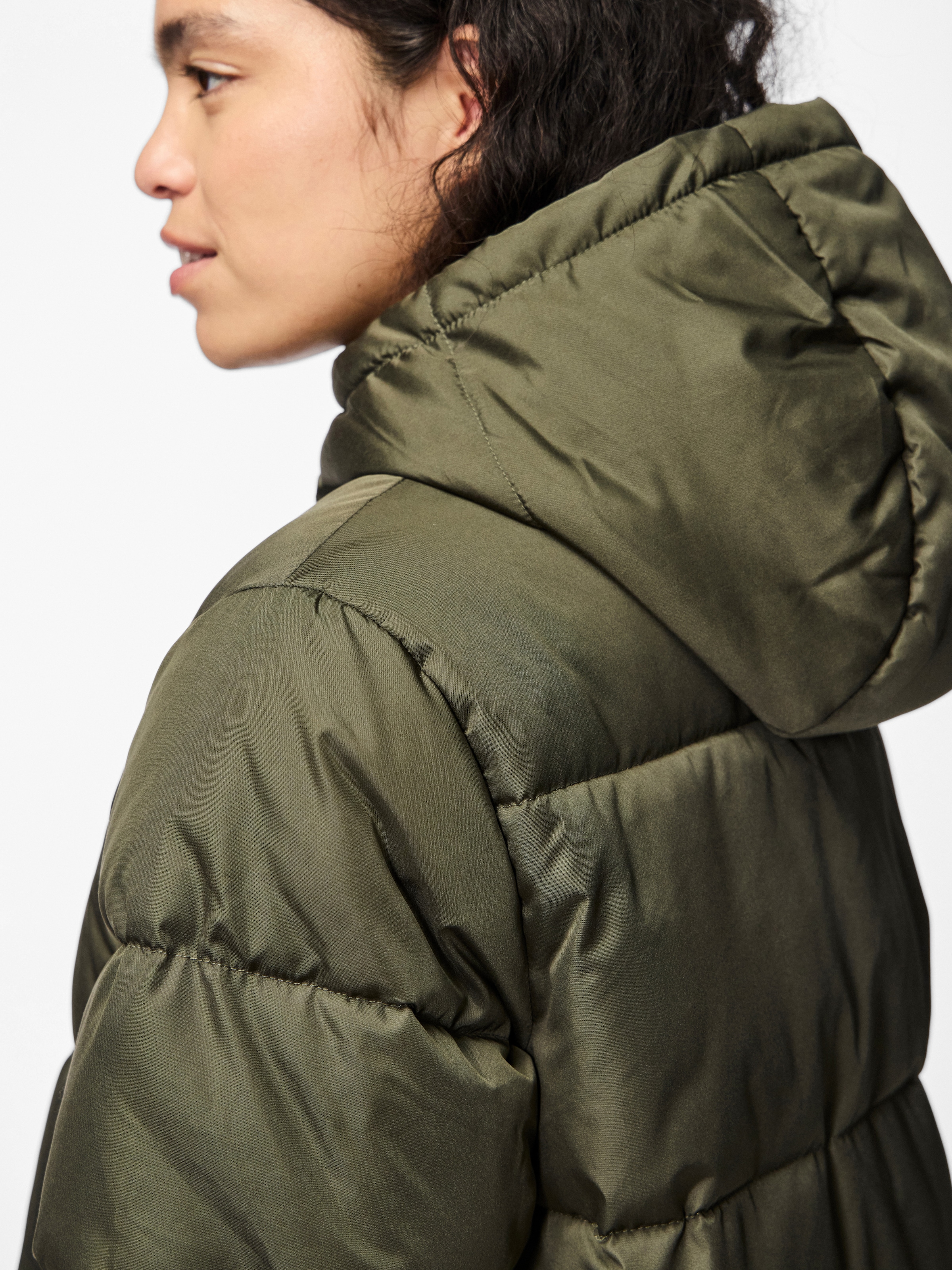 pieces Steppjacke »PCMADDIE PUFFER JACKET NOOS BC«, mit Kapuze