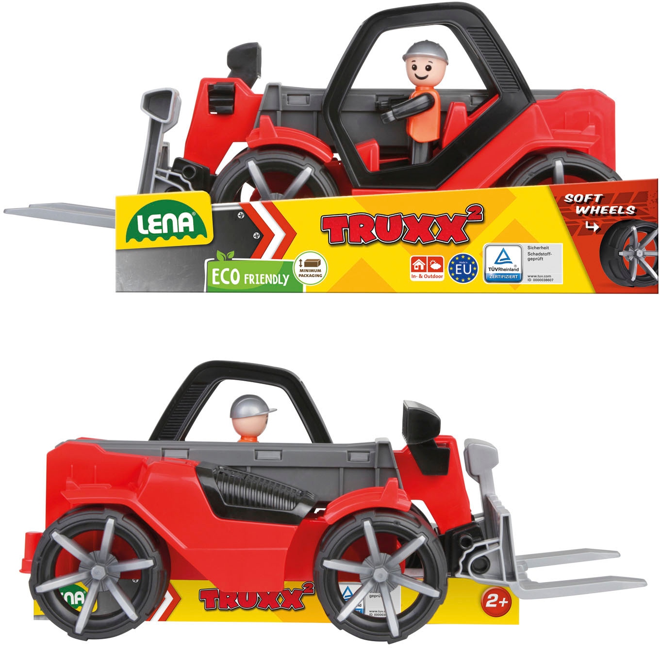 Lena® Spielzeug-Radlader »TRUXX² Teleskoplader«, inklusive Spielfigur; Made in Europe