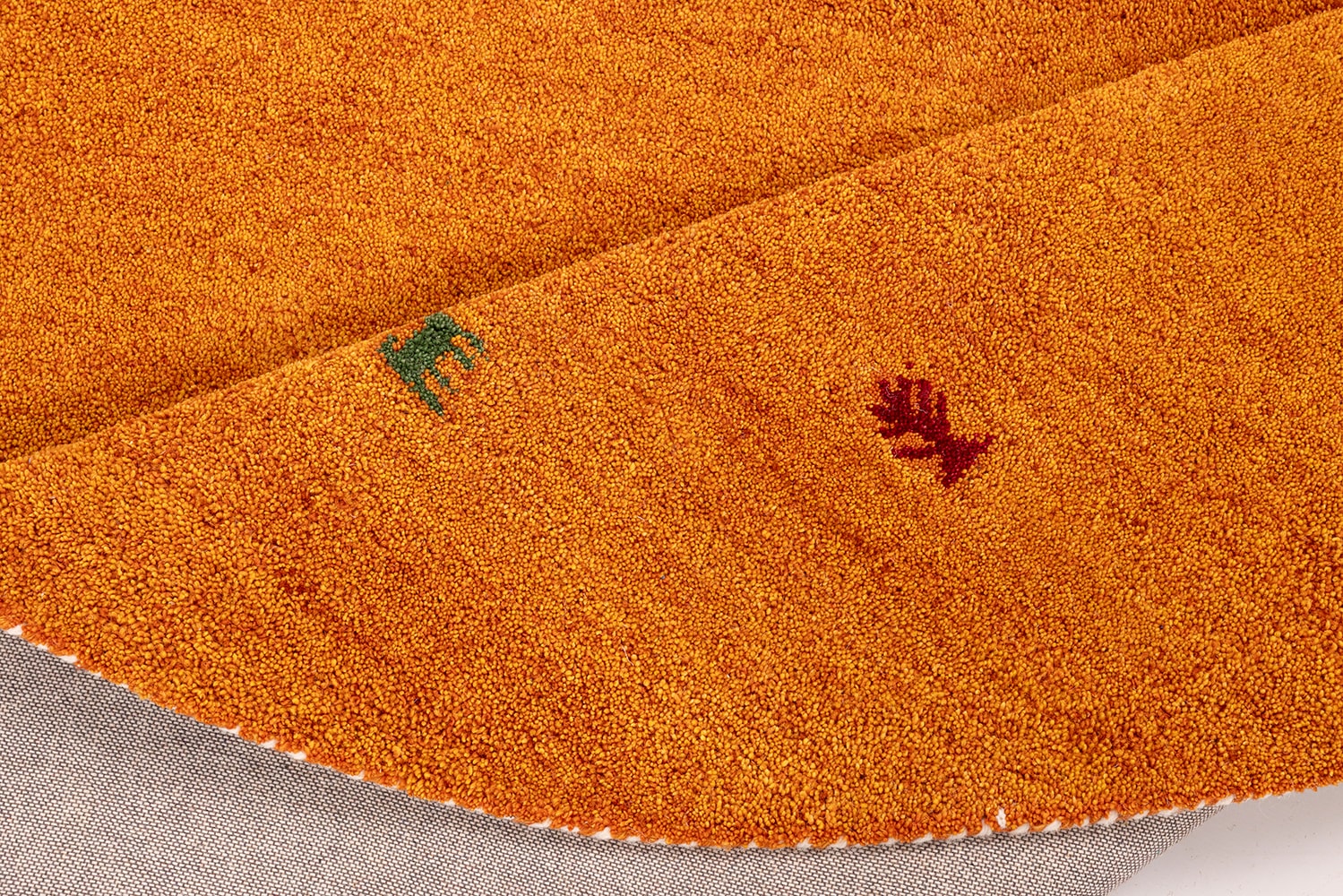 THEKO Wollteppich »Gabbeh Motiv, Handweb Teppich, Tiermotiv,  reine Wolle, handgewebt« rund 14 mm Höhe reine Wolle, handgewebt, Wohnzimmer, Schlafzimmer, Esszimmer