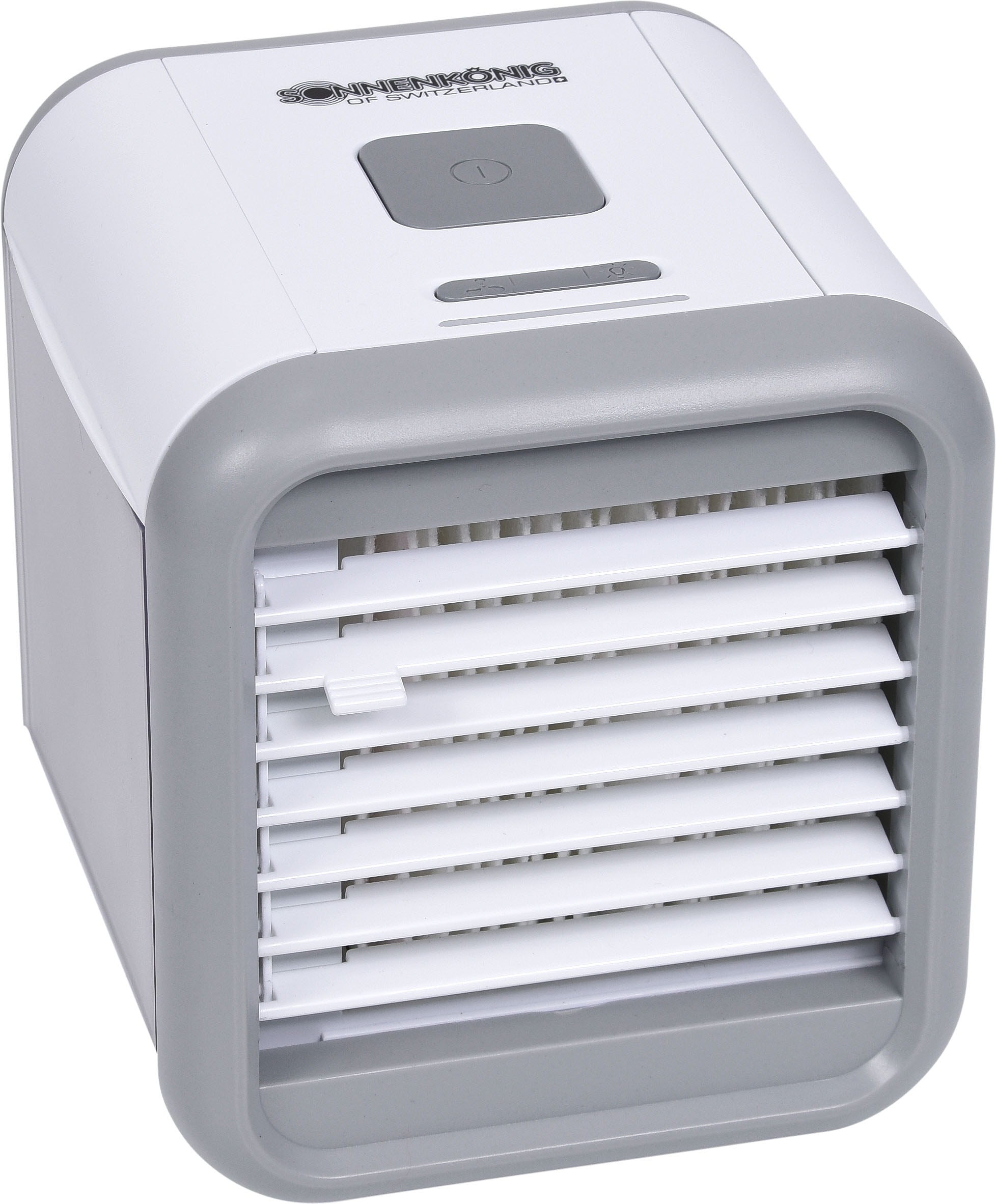 Sonnenkönig Tischventilator »Fresh Cube, Filter aus künstlichem Hirschleder, 0.4L Tank, laufruhig«, einfache Bedienung, 3 Ventilationsstufen