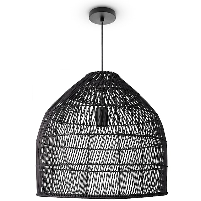 Natur Pendelleuchte XXL | Deckenlampe Garantie Rattan 3 Wohnzimmer Korblampe kaufen Jahren online »LINNU«, Pendelleuchte Paco mit Boho Home