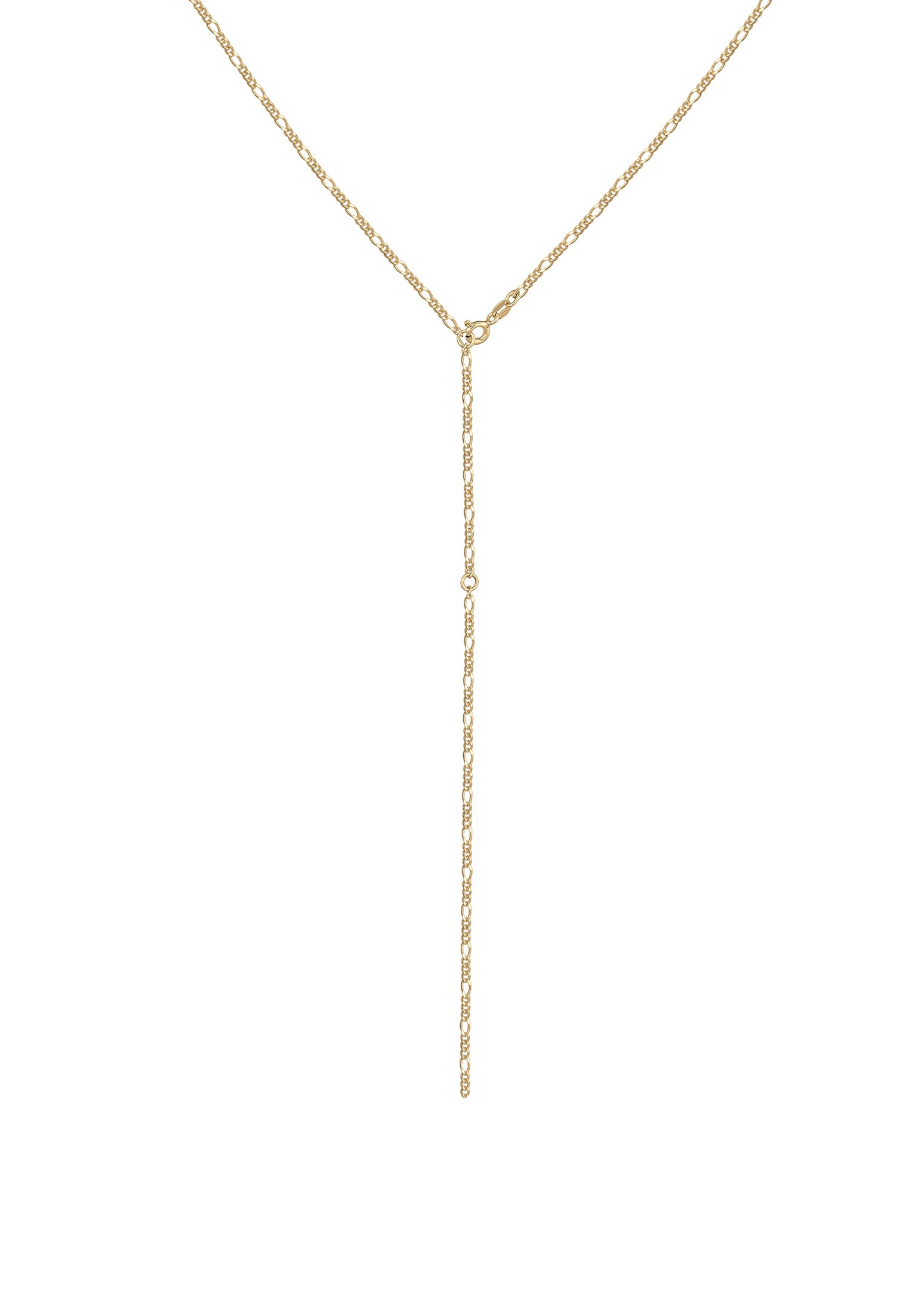 Elli Y-Kette »Halskette Y-Kette Figaro Basic Trend Verstellbar 925 Silber«