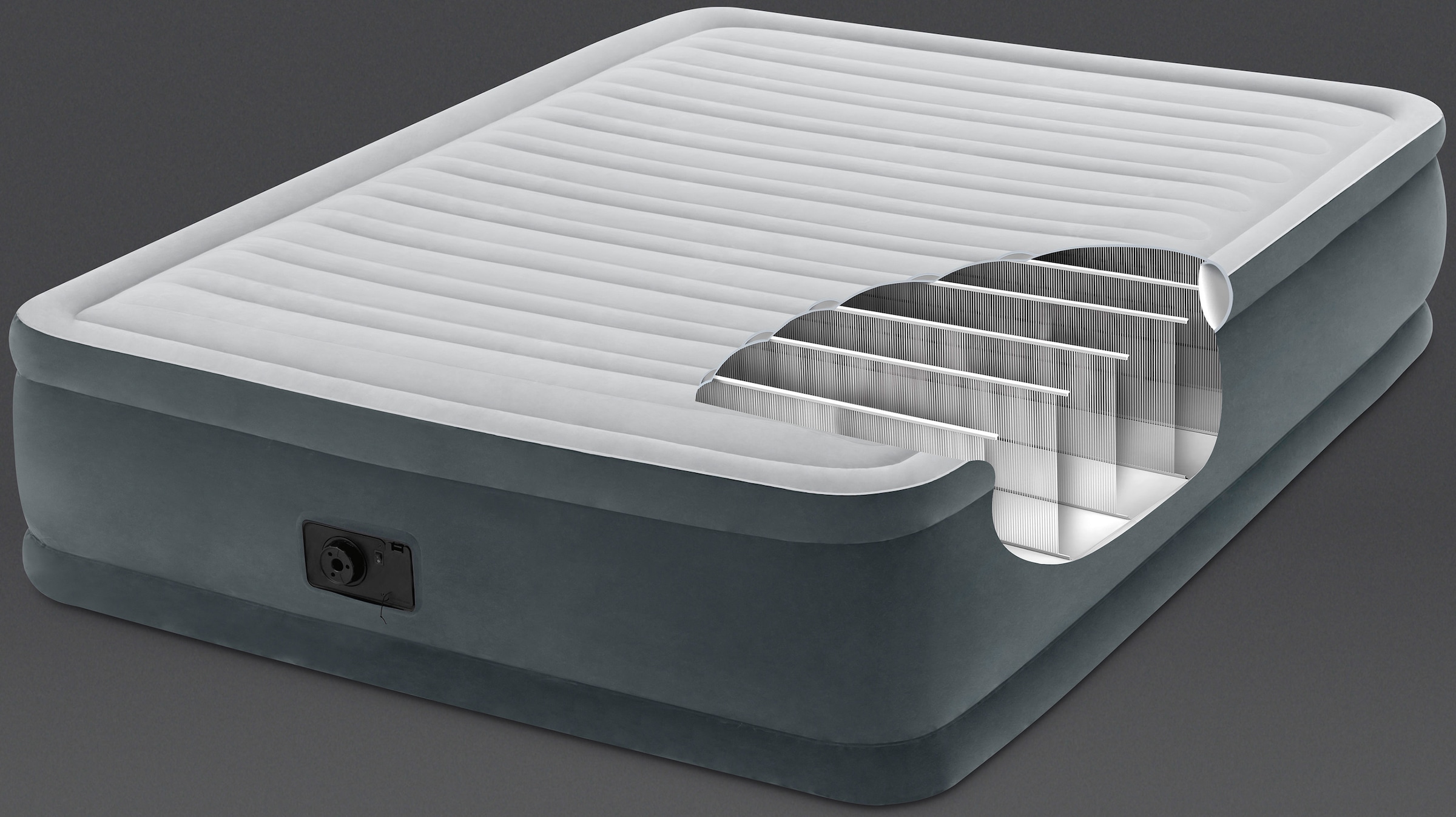Intex Luftbett »Comfort-Plush Elevated Air Kit Queen«