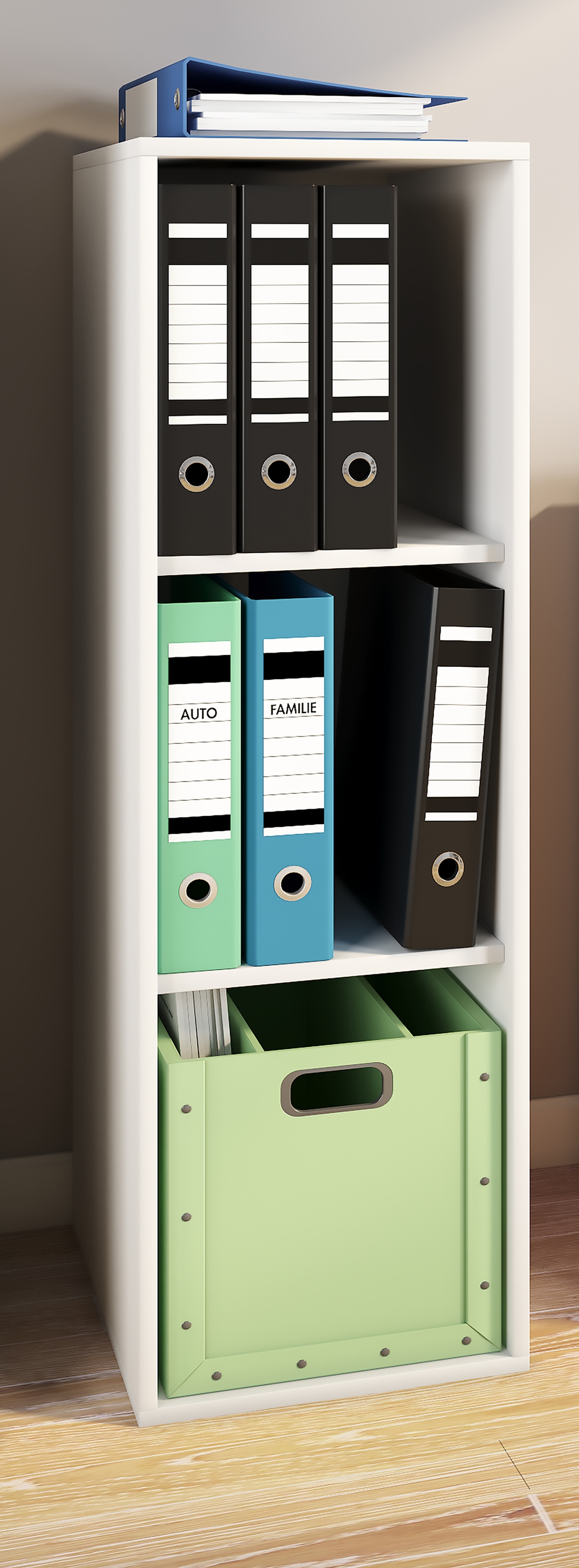 VCM Bücherregal »Holz Büro Regal Bücher Ordner Aktenregal Lona l 3f« 1 Stk. tlg.