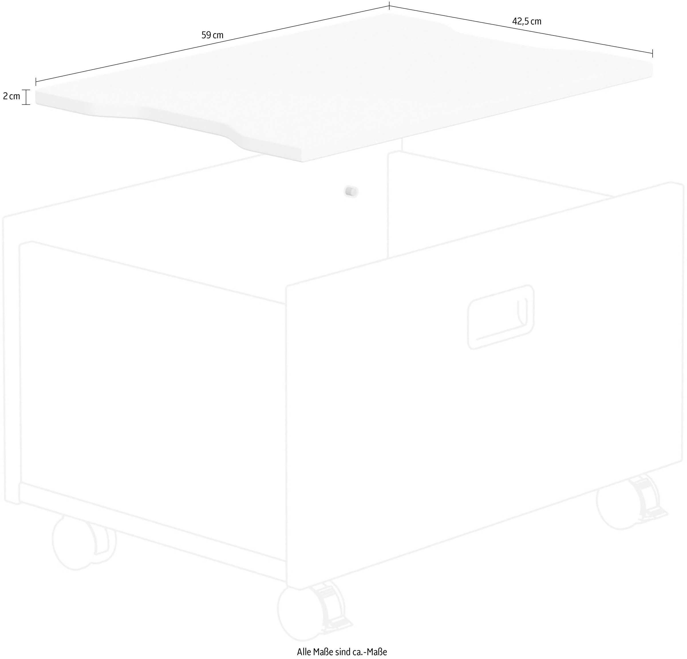 PAIDI Regalelement »Deckel«, Abdeckung für Rollbox