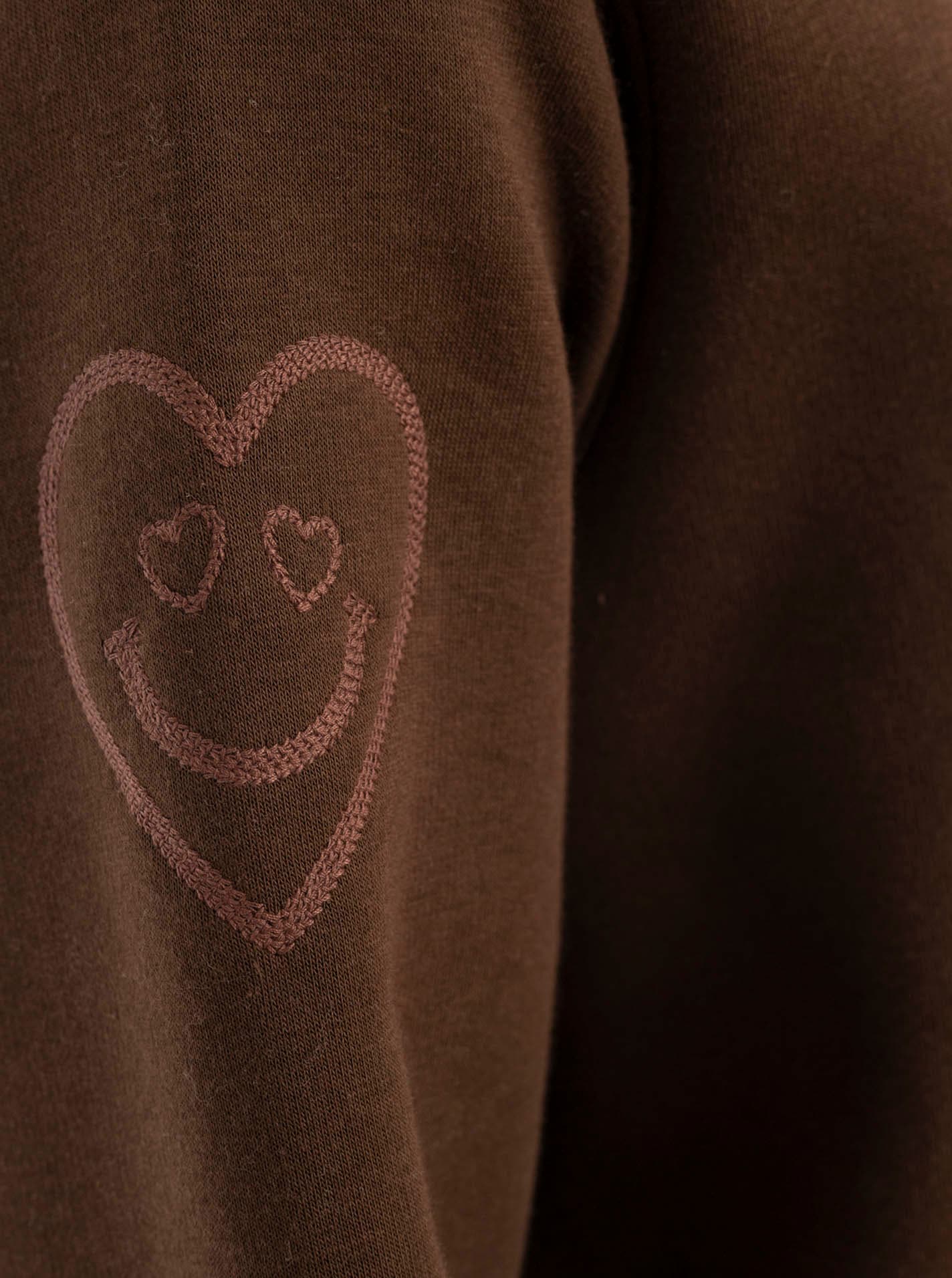 Zwillingsherz Hoodie »"Alissa Shiny"«, glänzender Print, Daumenloch, Kordel, gesticktes Herz am Ärmel