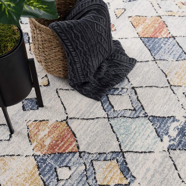 Carpet City Teppich »Mista 2555«, rechteckig, Kurzflor, Boho-Optik,  Multicolor, Weich online kaufen