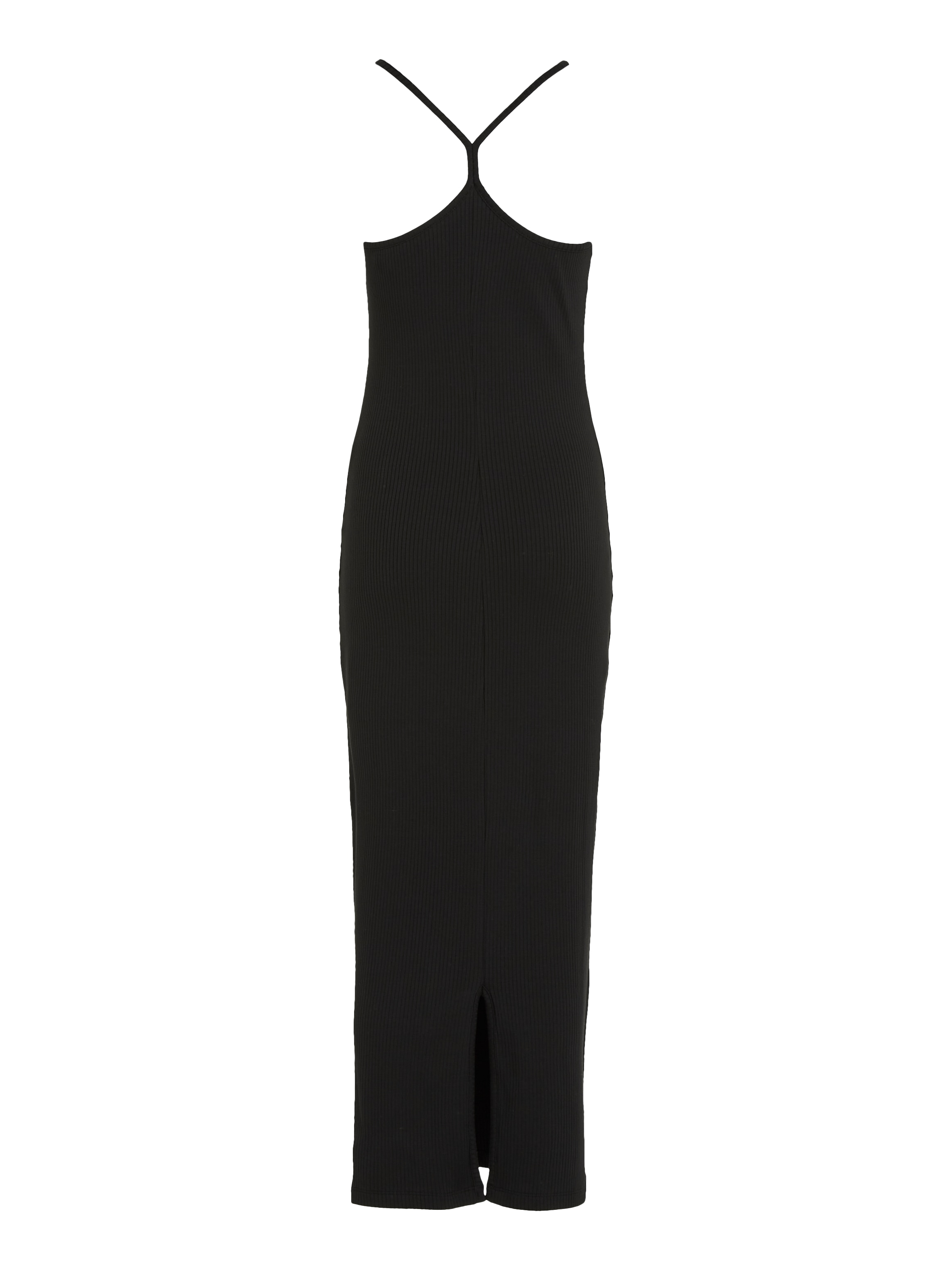 Tommy Jeans Jerseykleid »TJW STRAPPY BADGE RIB DRESS«, mit Trägern, Rippware, Tommy Jeans Logo-Badge