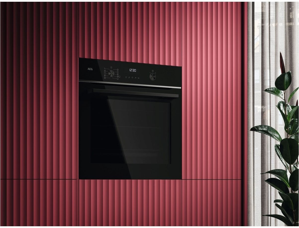 AEG Pyrolyse Backofen 6000 »TS6PB50WAB 944035055«, Pyrolyse-Selbstreinigung, AirFry-Funktion, Pyrolyse, Kerntemperatursensor, WiFi, Made in Germany