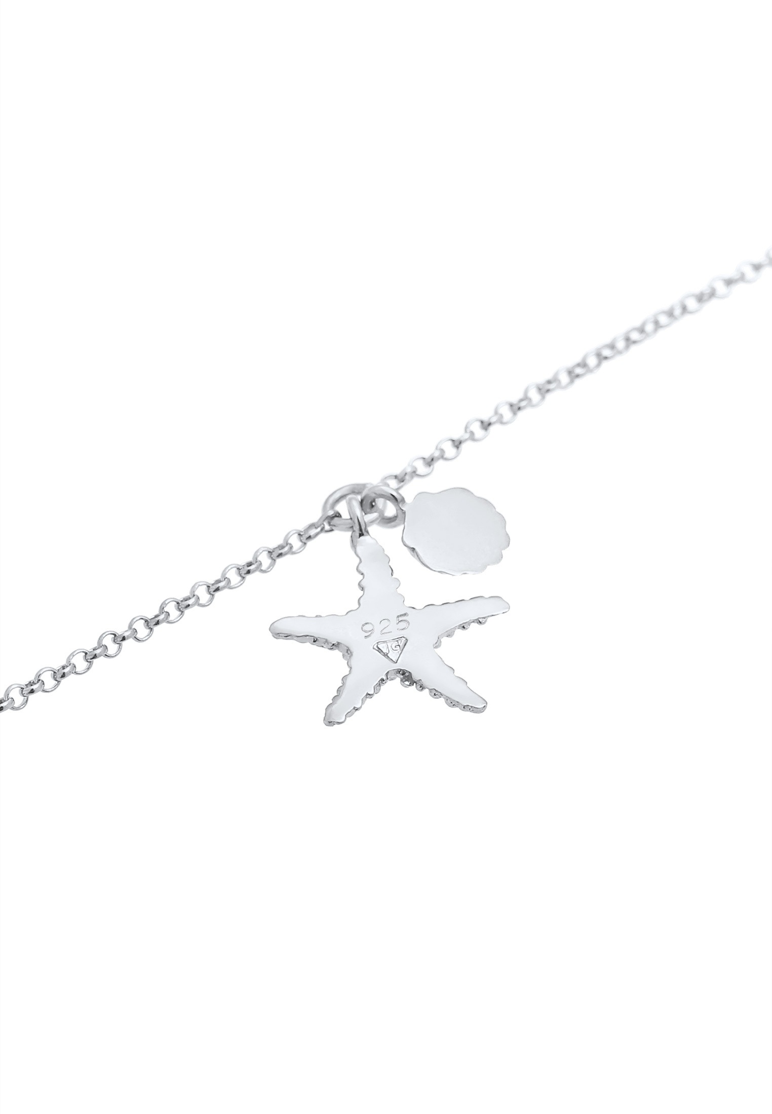 Elli Armkette »Armband Armkettchen Seestern Muschel 925 Silber«