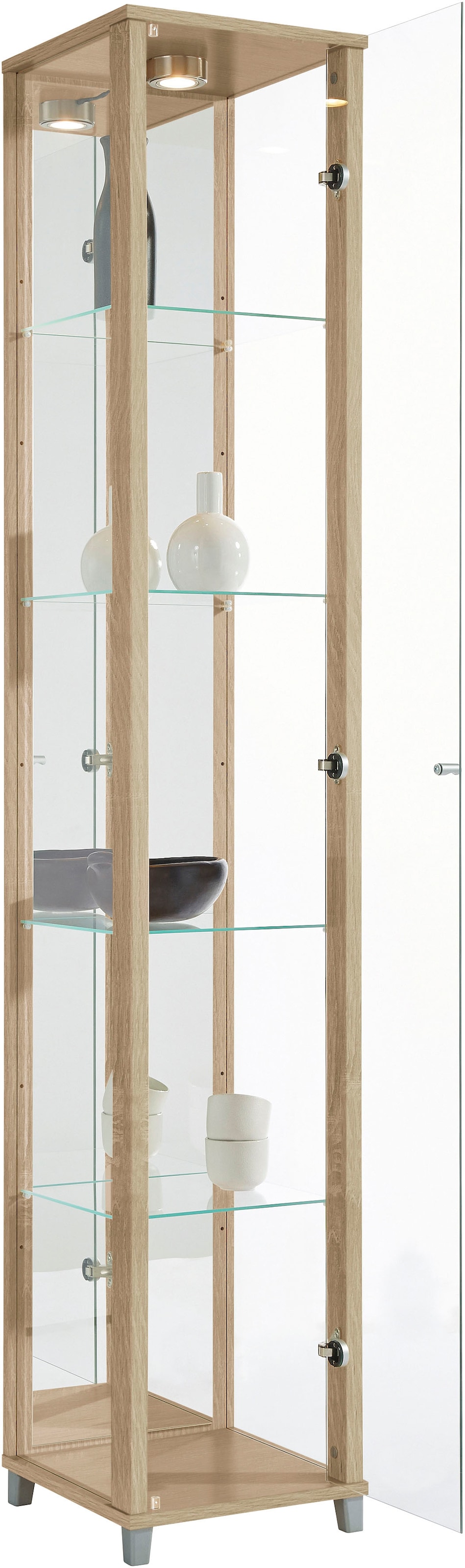 fif möbel Vitrine »OPTIMA« Standvitrine/Glasvitrine 1x Glastür,perfekt für Sammler,Sammlervitrine