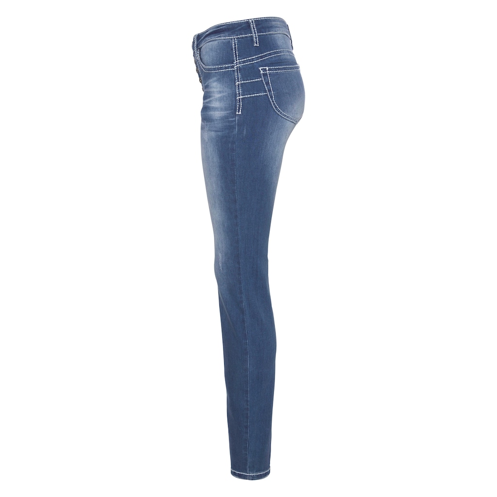 Arizona Slim-fit-Jeans »Heavy Washed - Shaping«