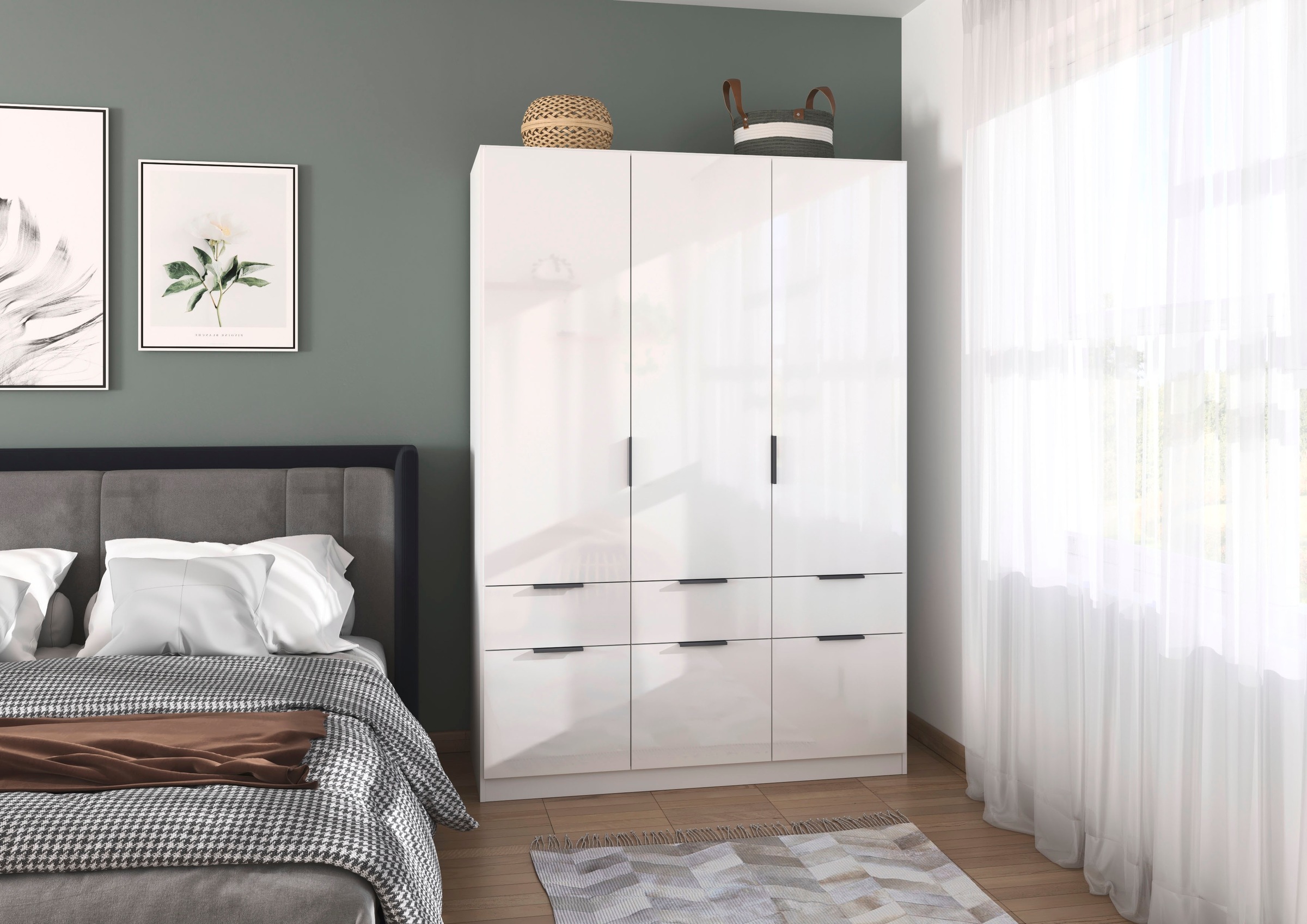 rauch Drehtürenschrank »Celle«, in 4 Breiten und 2 Höhen, optional mit Schubkästen MADE IN GERMANY