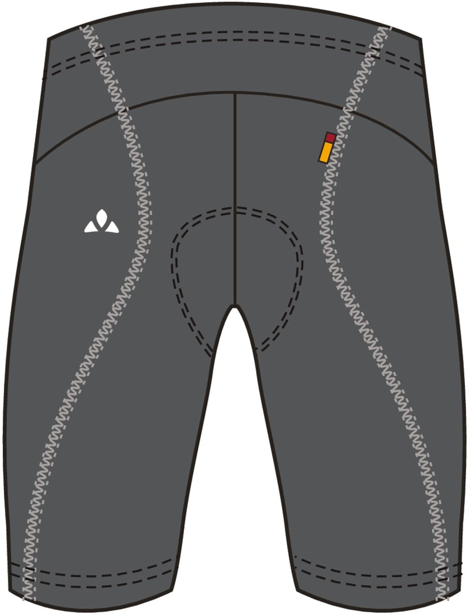 VAUDE Fahrradhose »MENS ACTIVE PANTS«, Funktionelles Sitzpolster & atmungsaktiv & schnell trocknend