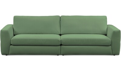 Home affaire Big-Sofa »Esmonts«, bequemer Sitzkomfort, Füße in schwarz aus Kunsstoff kaufen