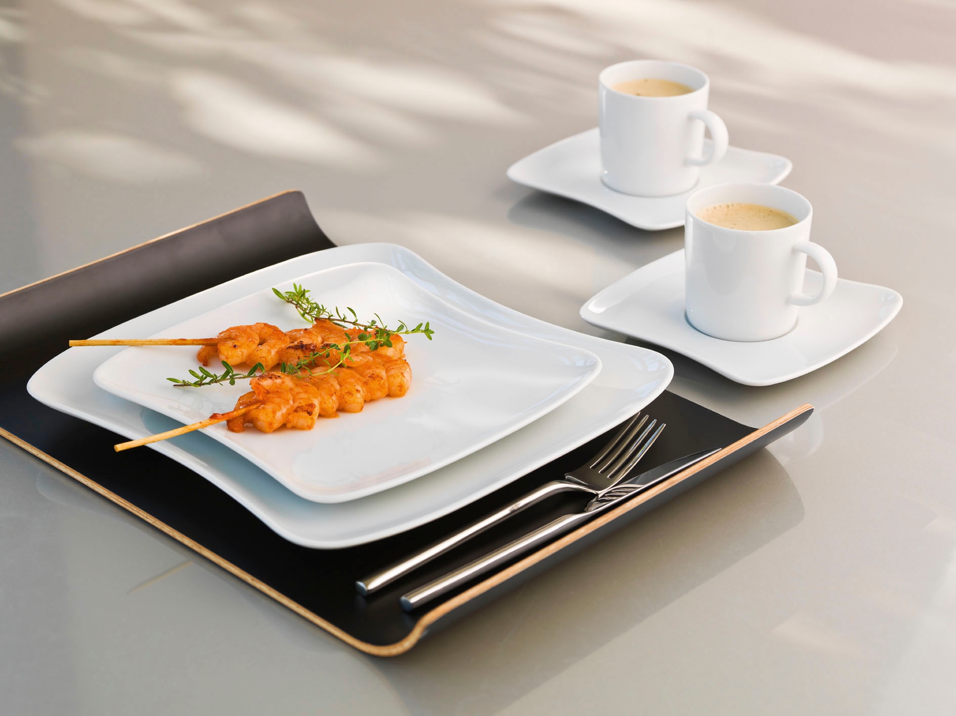 Retsch Arzberg Kaffeeservice »Geschirr-Set, Service SANDY« Porzellan Made in Germany, 18 Teile, für 6 Personen