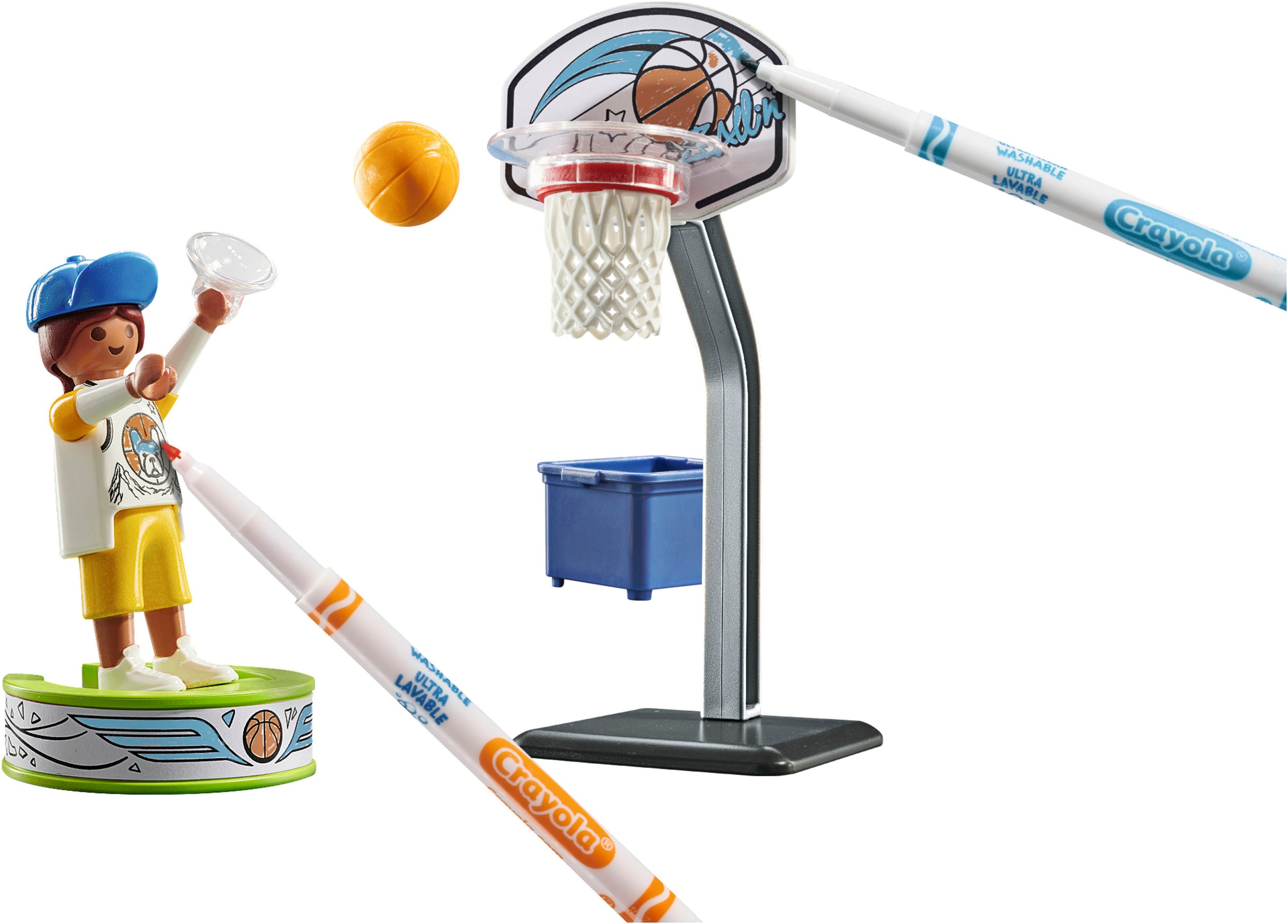 Playmobil® Konstruktions-Spielset »Skater mit Basketball (71516), Color«, (15 St.), Made in Europe