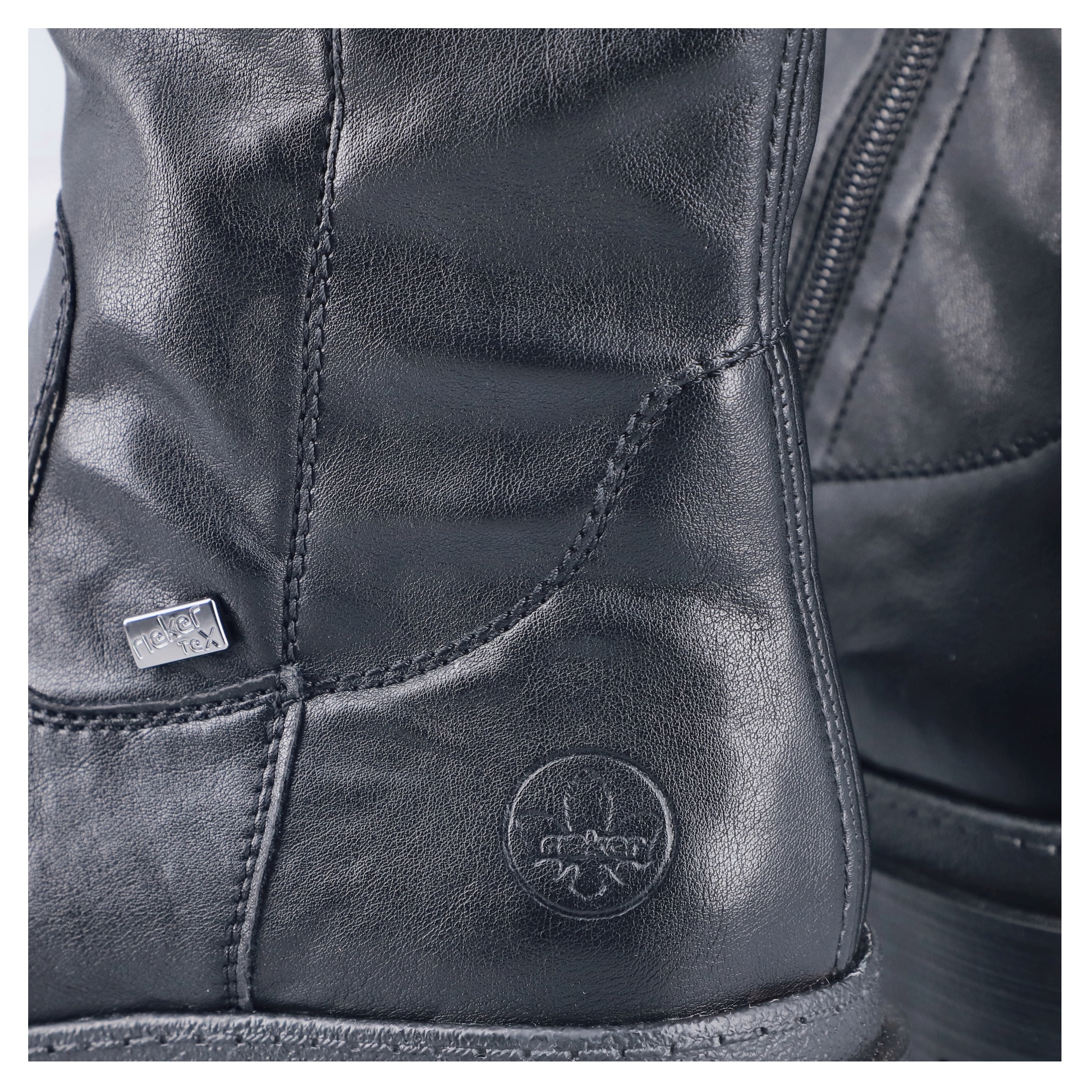 Rieker Winterstiefel  Langschaftstiefel, Plateaustiefel mit Stretch am Schaft, TEX-Membrane