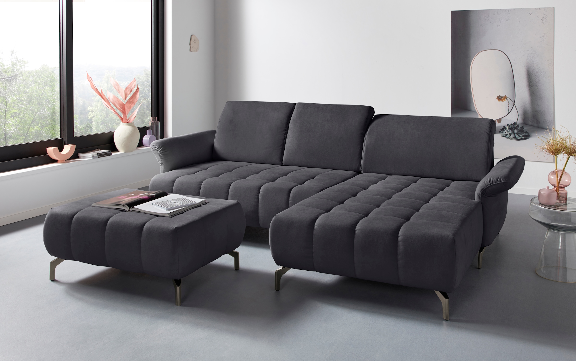 INOSIGN Polsterhocker »Fresh«, passend zum Ecksofa "Fresh", auch in Bezug Olympia EASY CLEAN