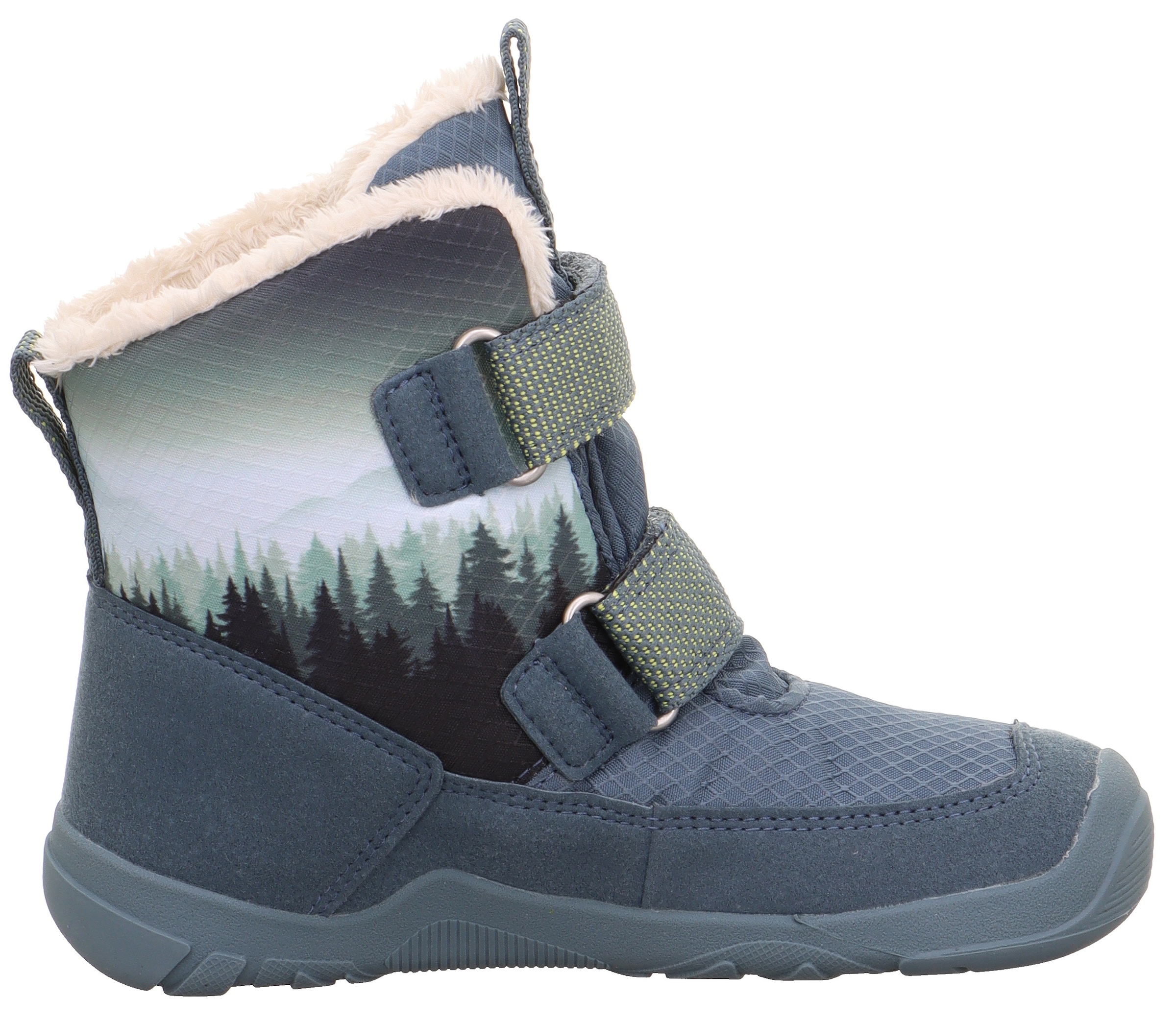 Superfit Winterstiefel »TRACE WMS: mittel«, Barfußschuh, Klettstiefel, Winterschuh mit Digital Druck