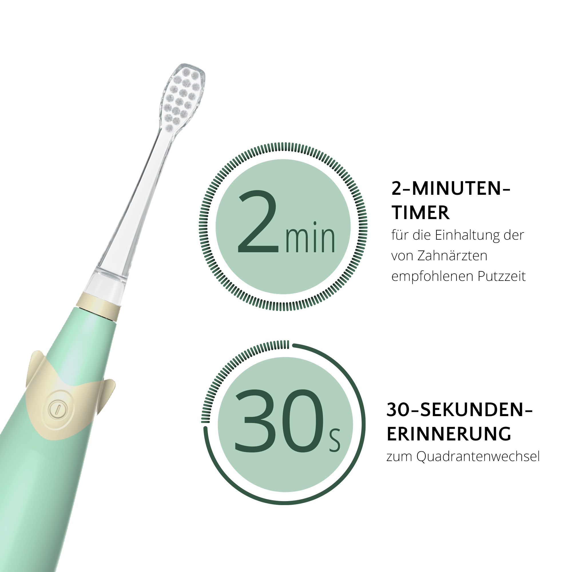 AILORIA Elektrische Kinderzahnbürste »Kinder-Schallzahnbürste BUBBLE BRUSH«