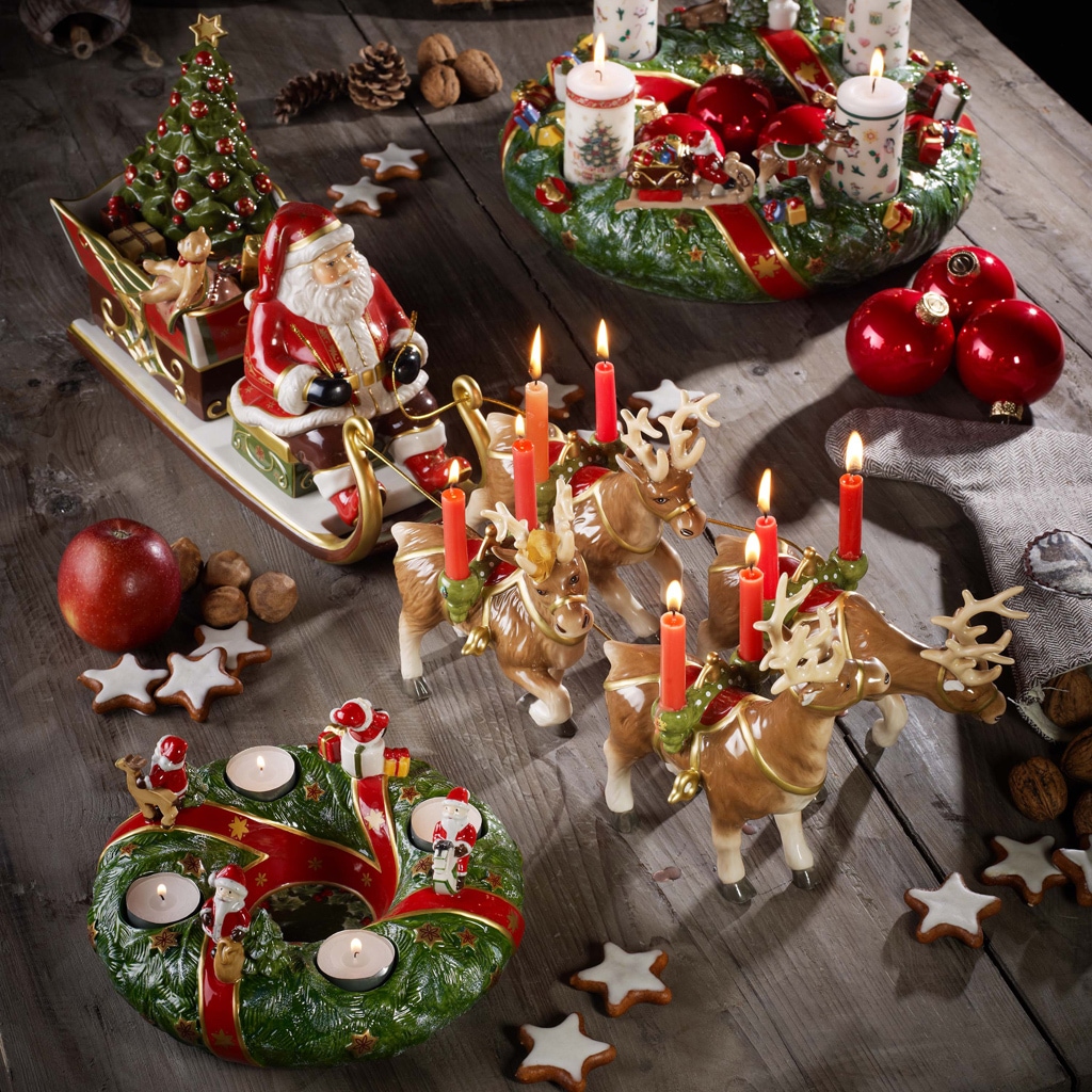 Villeroy & Boch Dekofigur »Santa's Schlittenfahrt Christmas Toys Memory bunt«