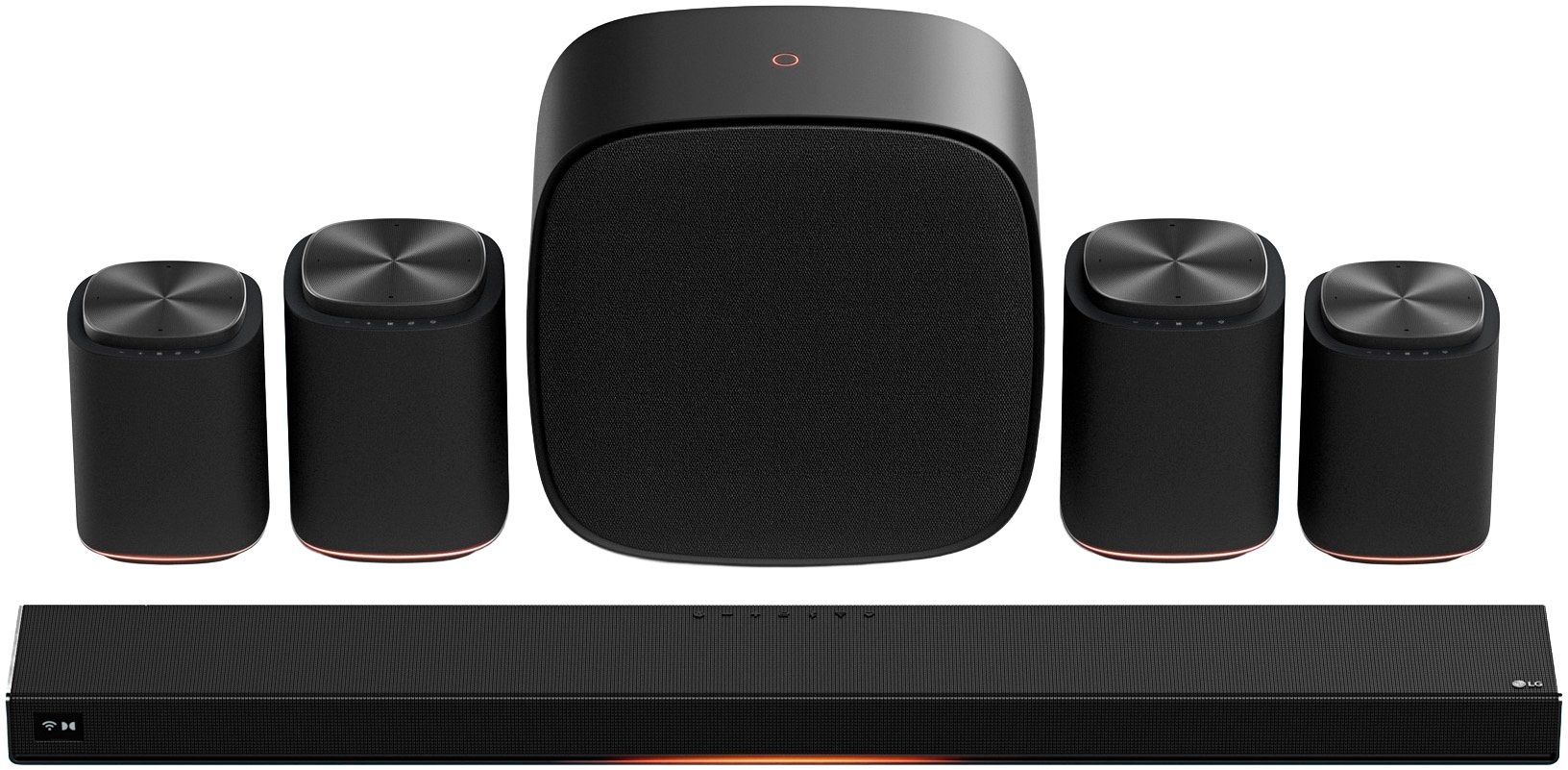 LG Subwoofer »Sound Suite W7« (WLAN (WiFi) App-Steuerung 220 W) unterstützt Dolby Atmos FlexConnect-Technologie