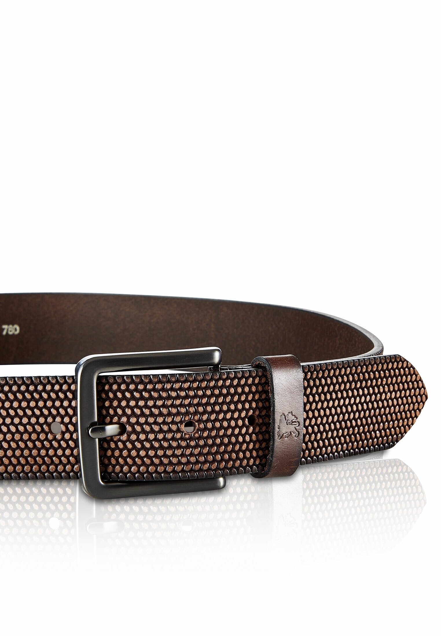 LERROS Ledergürtel »Gürtel *Lewis* aus geprägtem Büffelleder«