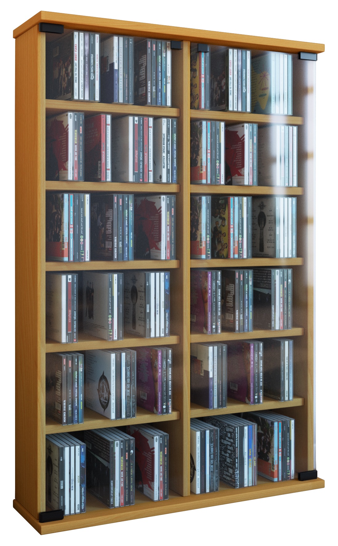Ebuy24 - Etagère cd/dvd média Roma h. 92 x l. 60 x p. 18 cm Enregistrer