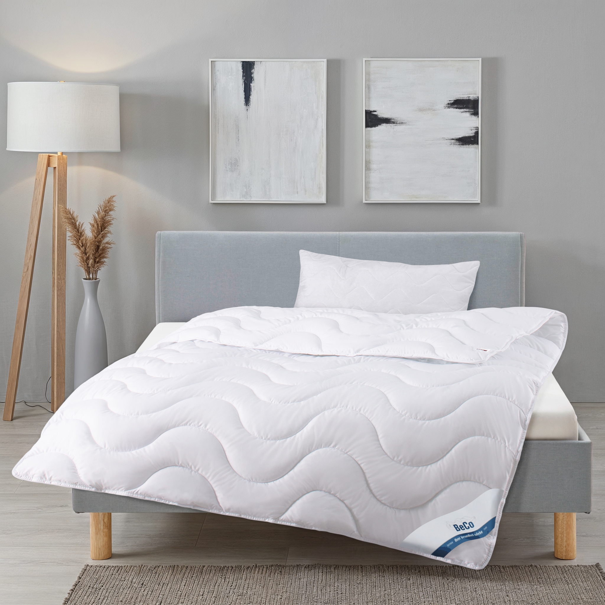Beco Bettdecke + Kopfkissen »Sale, 2-Tlg. Set«, (Spar-Set), Bettdecke in 135x200 und Kissen in 40x80 cm