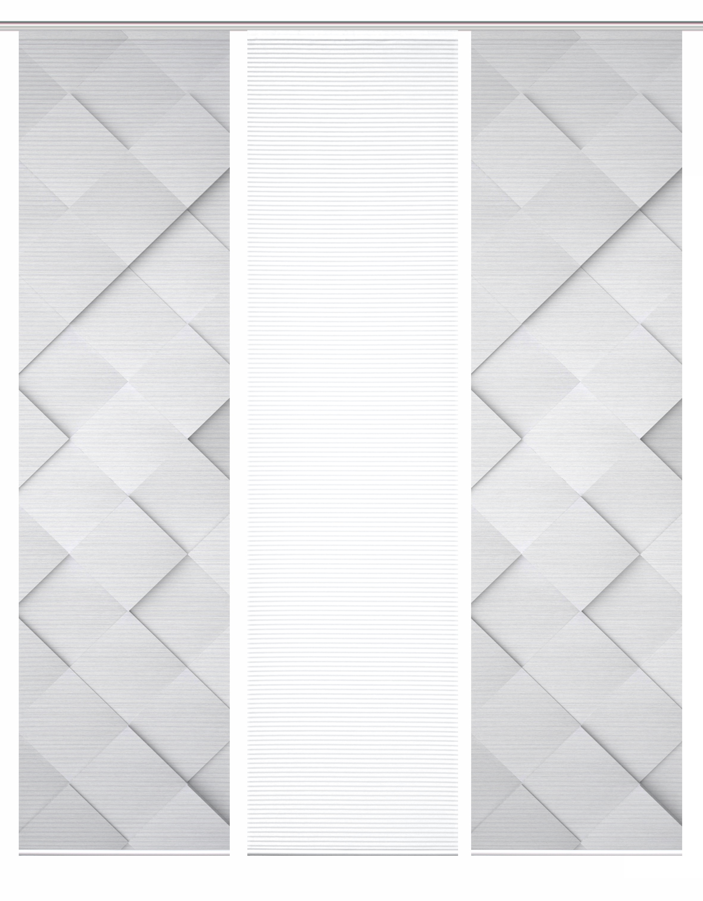 HOME in green Schiebegardine »SYLVIA« Paneelwagen 3 Stk. tlg. SET DIGITALDRUCK,BAMBUSOPTIK RECYCELT