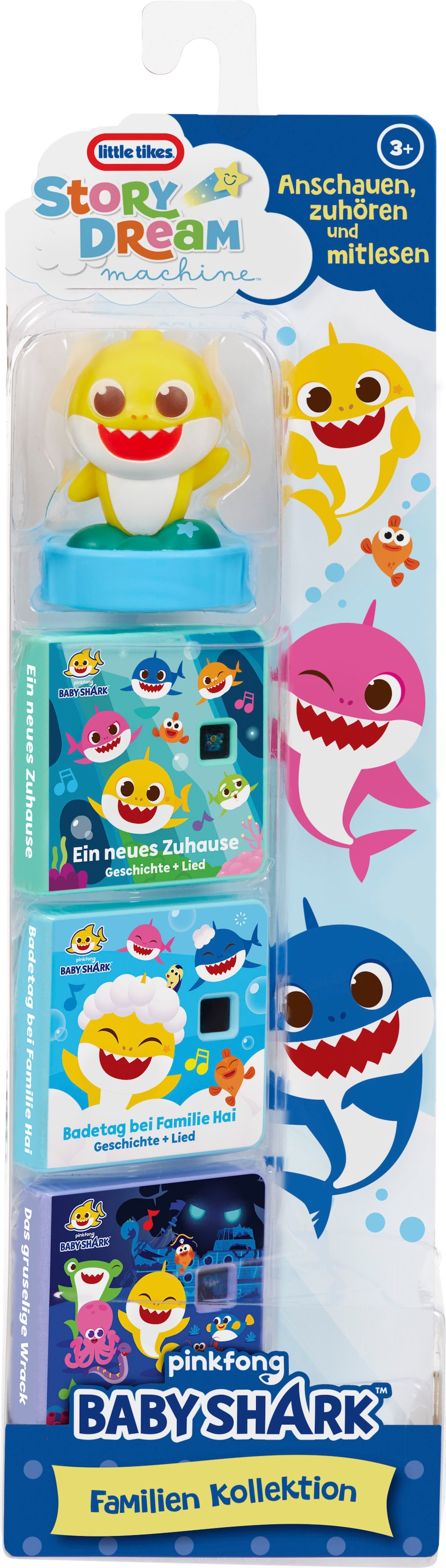 Little Tikes® Hörspielkassette »Story Dream Machine, Großer Hai, Kleiner Hai Familien-Kollektion« passend für Story Dream Machine