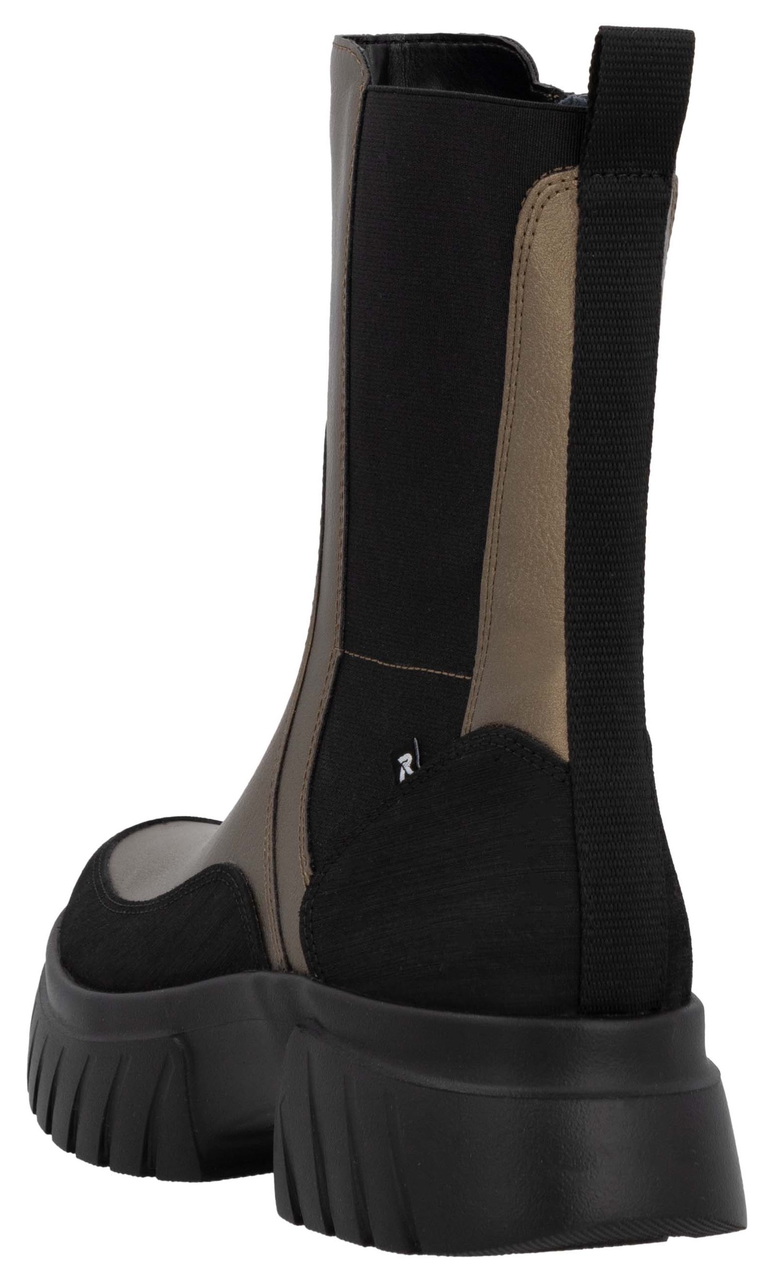 Rieker EVOLUTION Chelseaboots, Schlupfboots, Stiefelette mit praktischem Innenreißverschluss
