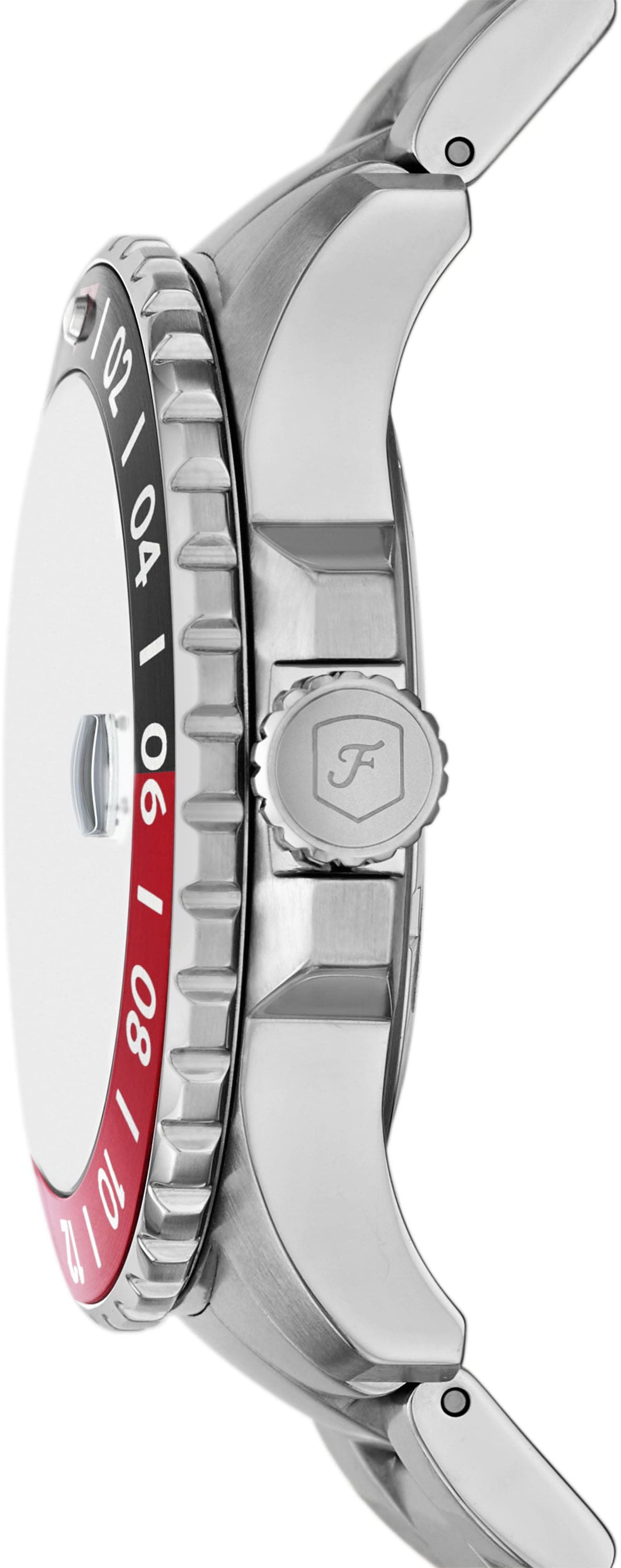 Fossil Quarzuhr »FOSSIL BLUE GMT« Armbanduhr, Herrenuhr, Edelstahlarmband, analog, Tag, 2. Zeitzone