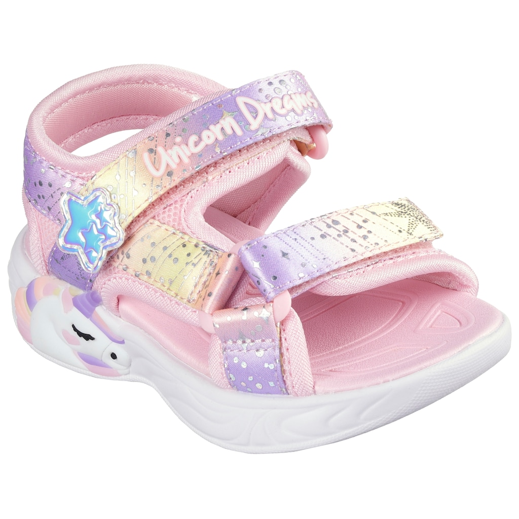 Skechers Kids Sandale »UNICORN DREAMS SANDAL MAJESTIC BLISS, Blinkschuh«, leuchtet bei jedem Schritt