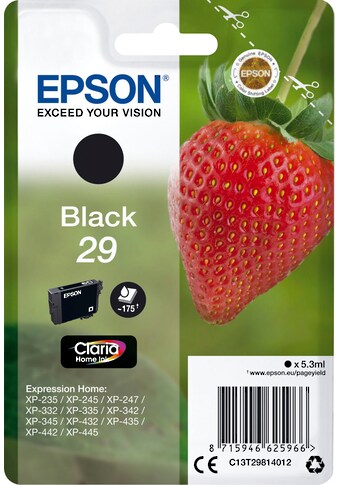 Epson Tintenpatrone »29«, original Druckerpatrone 29 schwarz T2981, C13T29814012 kaufen