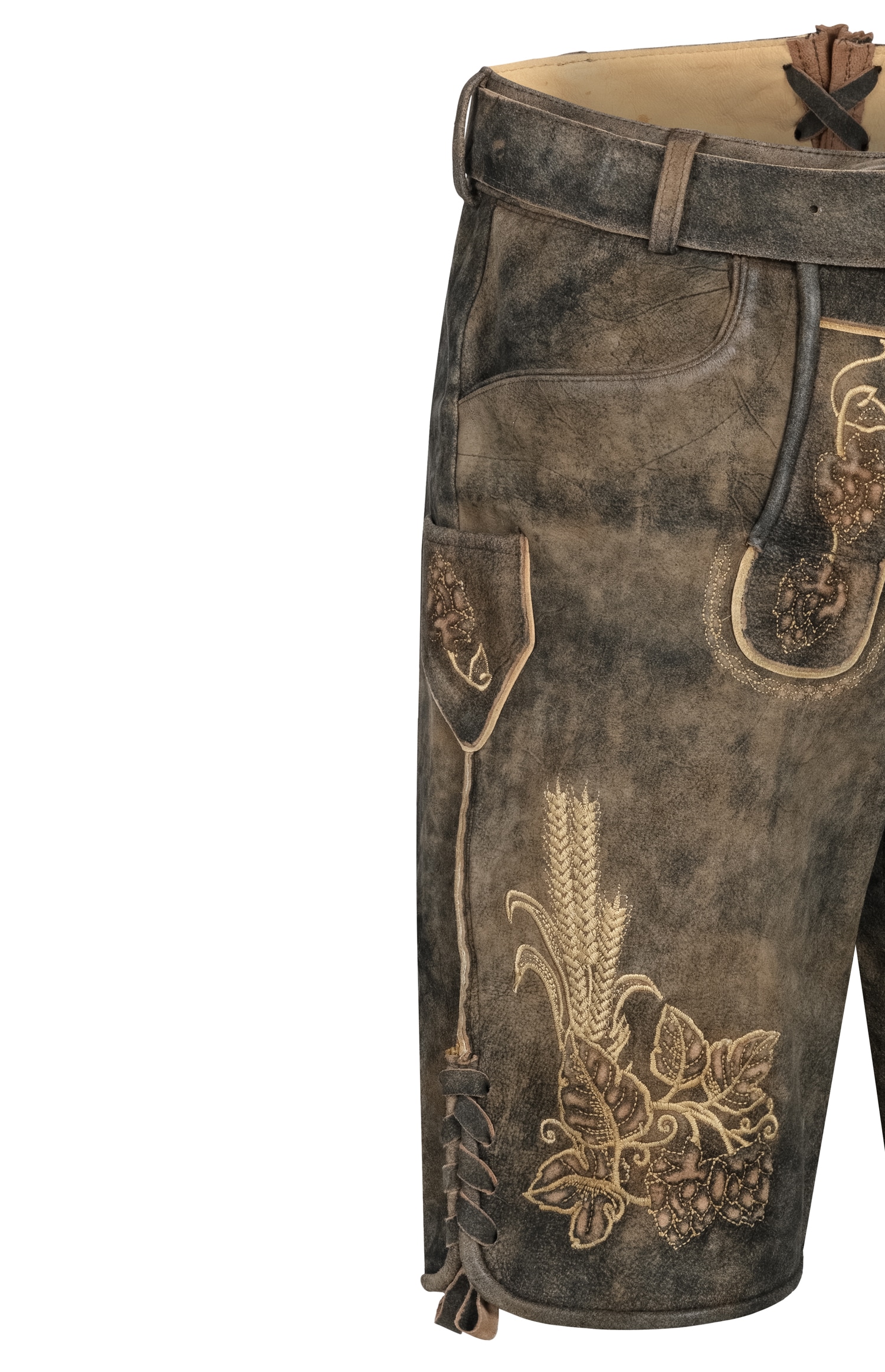 Nübler Trachtenlederhose »Lederhose kurz Kuno«