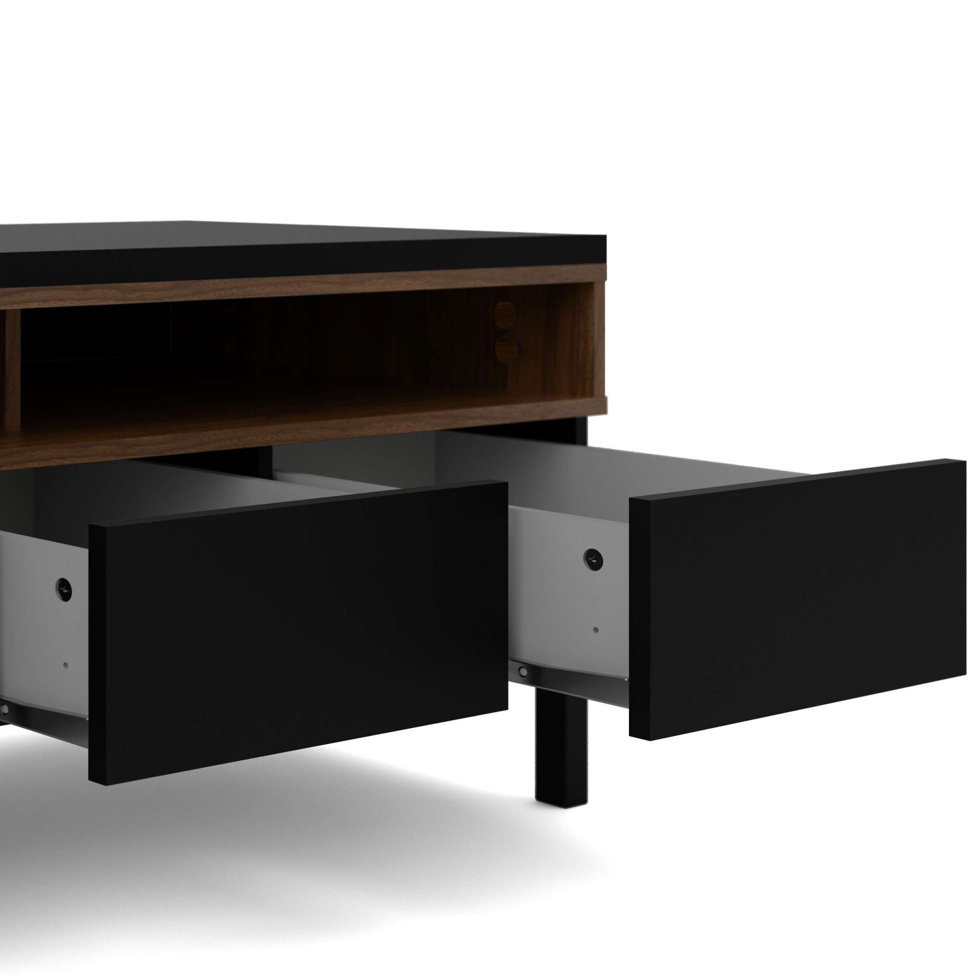 INOSIGN TV-Board »Roomers TV-Board, TV-Möbel, TV-Unit, Media-Möbel, Sideboard«, Breite/Höhe 156/48 cm, 2 offene Fächer mit Rahmen-Optik, Kabelführung