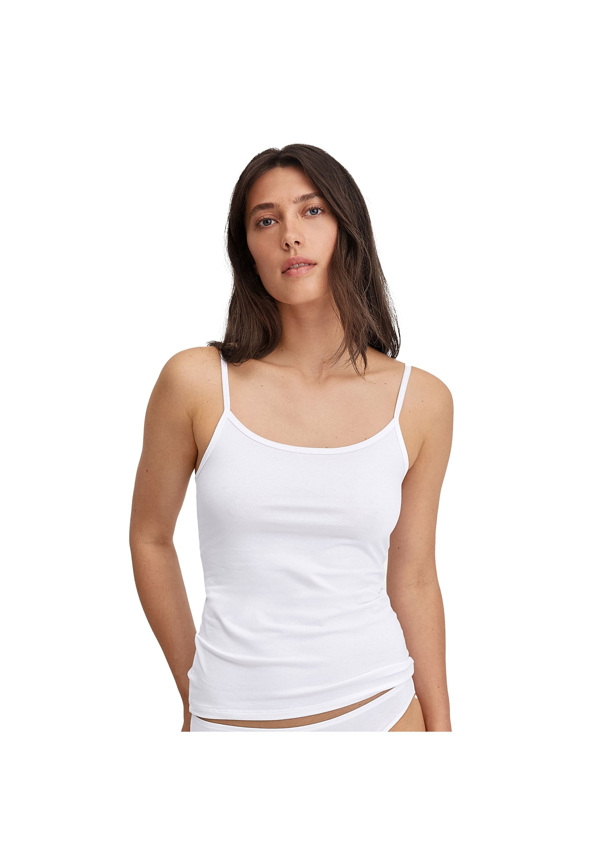 CALIDA Unterhemd »Unterhemd Spaghetti-Top Essential Cotton 2er Pack«