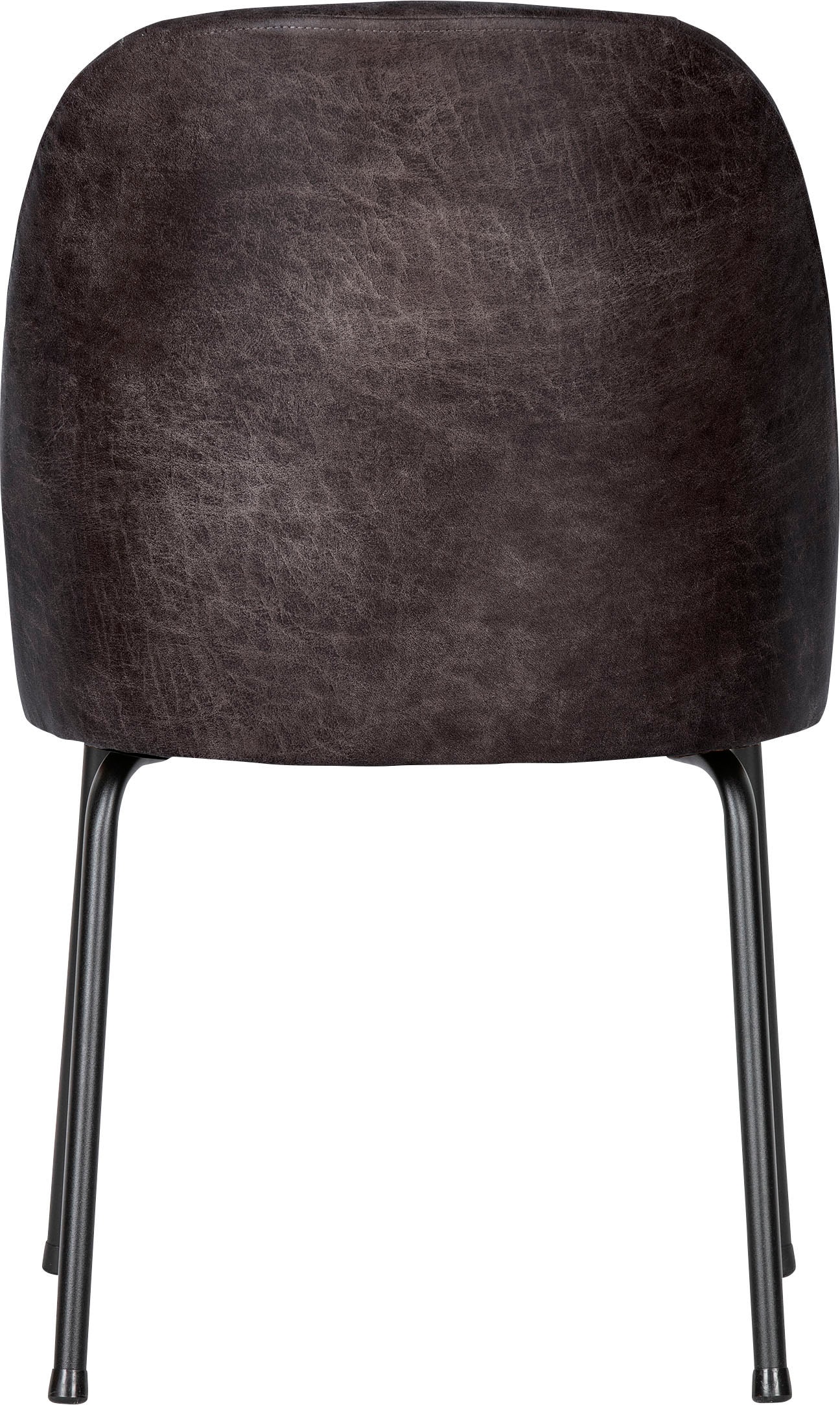 WOOOD Esszimmerstuhl »Stockholm«, (Set), 2 St., Microfaser Antiklederoptik-Polyester, Polsterstuhl, 4-Fuß-Metallgestell, Breite 50 cm
